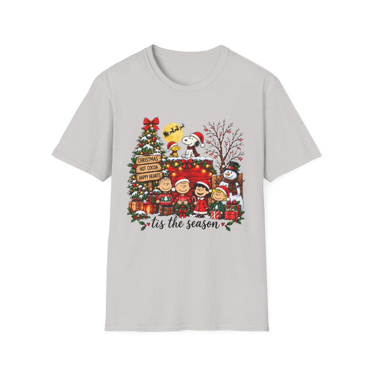 ’Tis the Season Christmas T-Shirt with Festive Holiday Characters