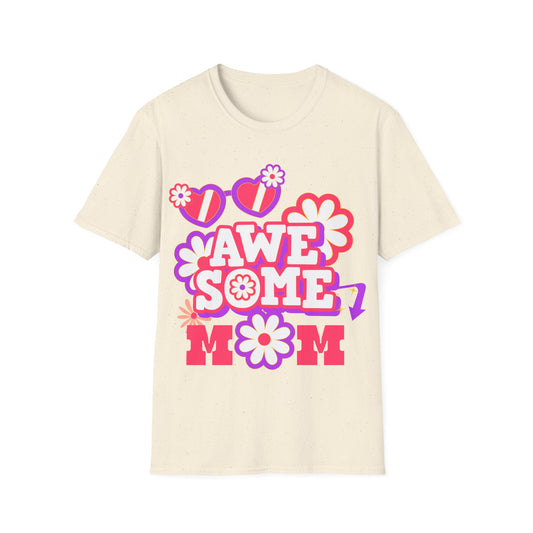 Awesome Mom Softstyle T-Shirt - Perfect Gift for Mother's Day