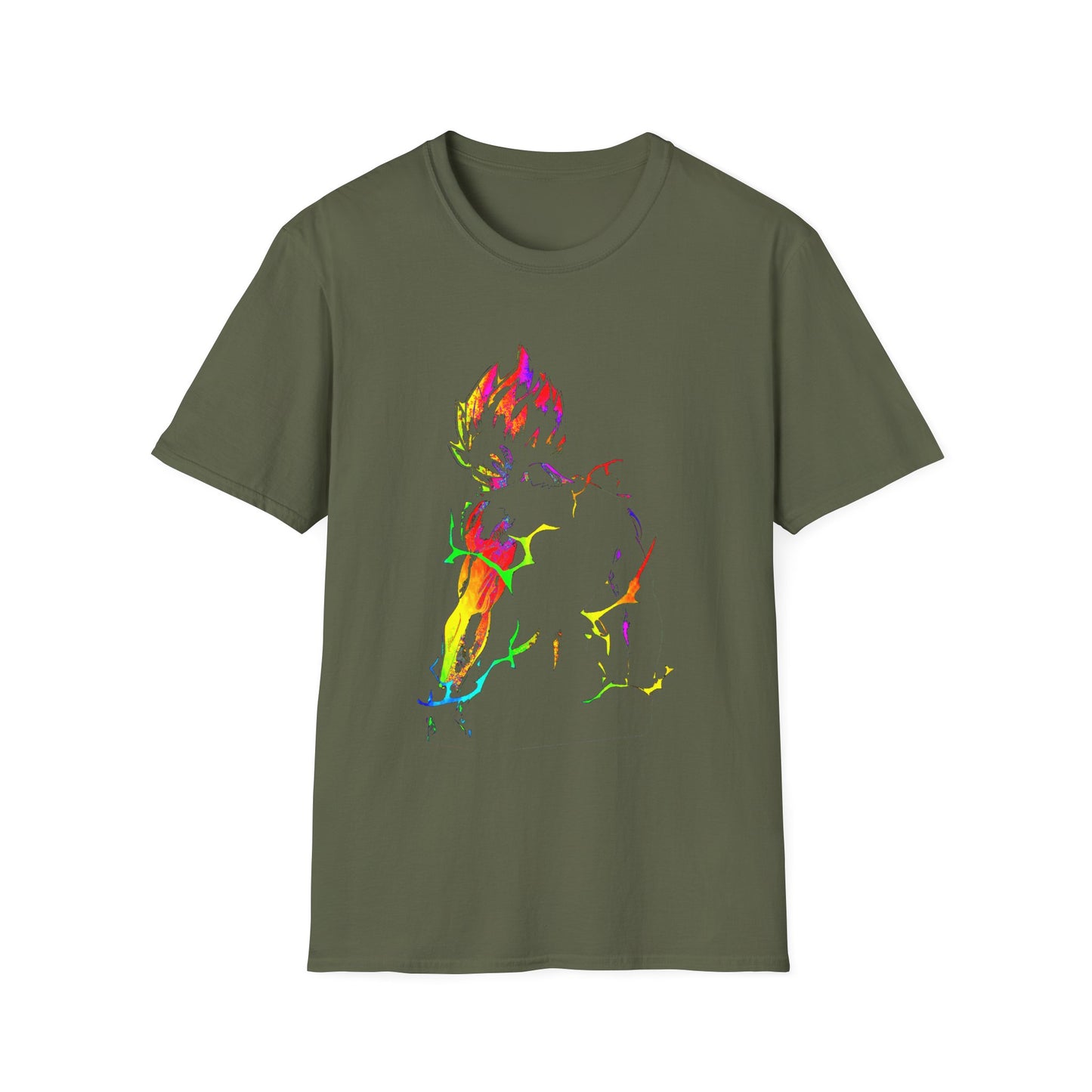 Colorful Anime Spirit Mode Unisex Softstyle T-Shirt - Perfect for Casual Wear & Gifts