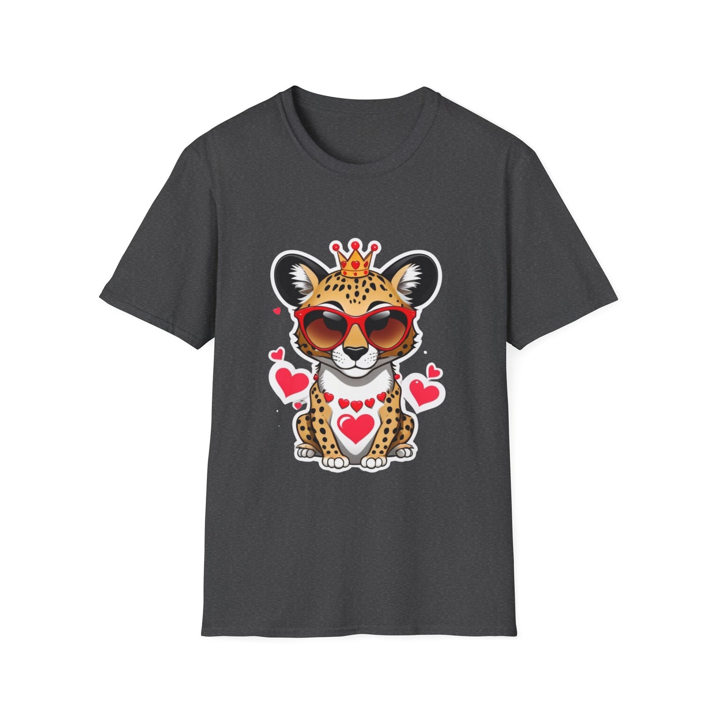 Stylin' Cheetah Sunglasses & Heart Vibes Tee