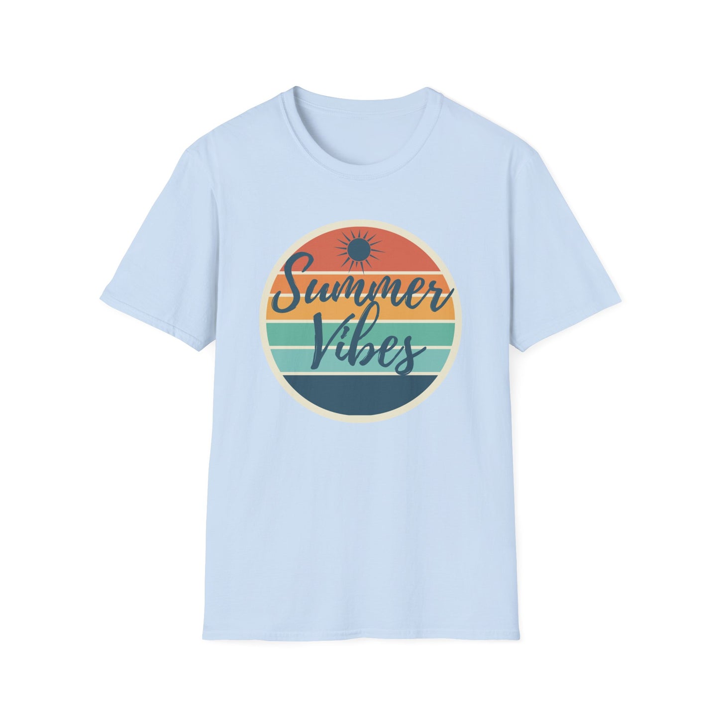 Summer Vibes Sunset Graphic Unisex Tee
