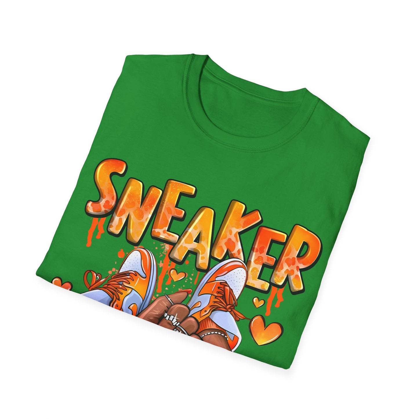Sneaker Girl T-Shirt – Cute Orange Graphic Tee for Sneaker Lovers