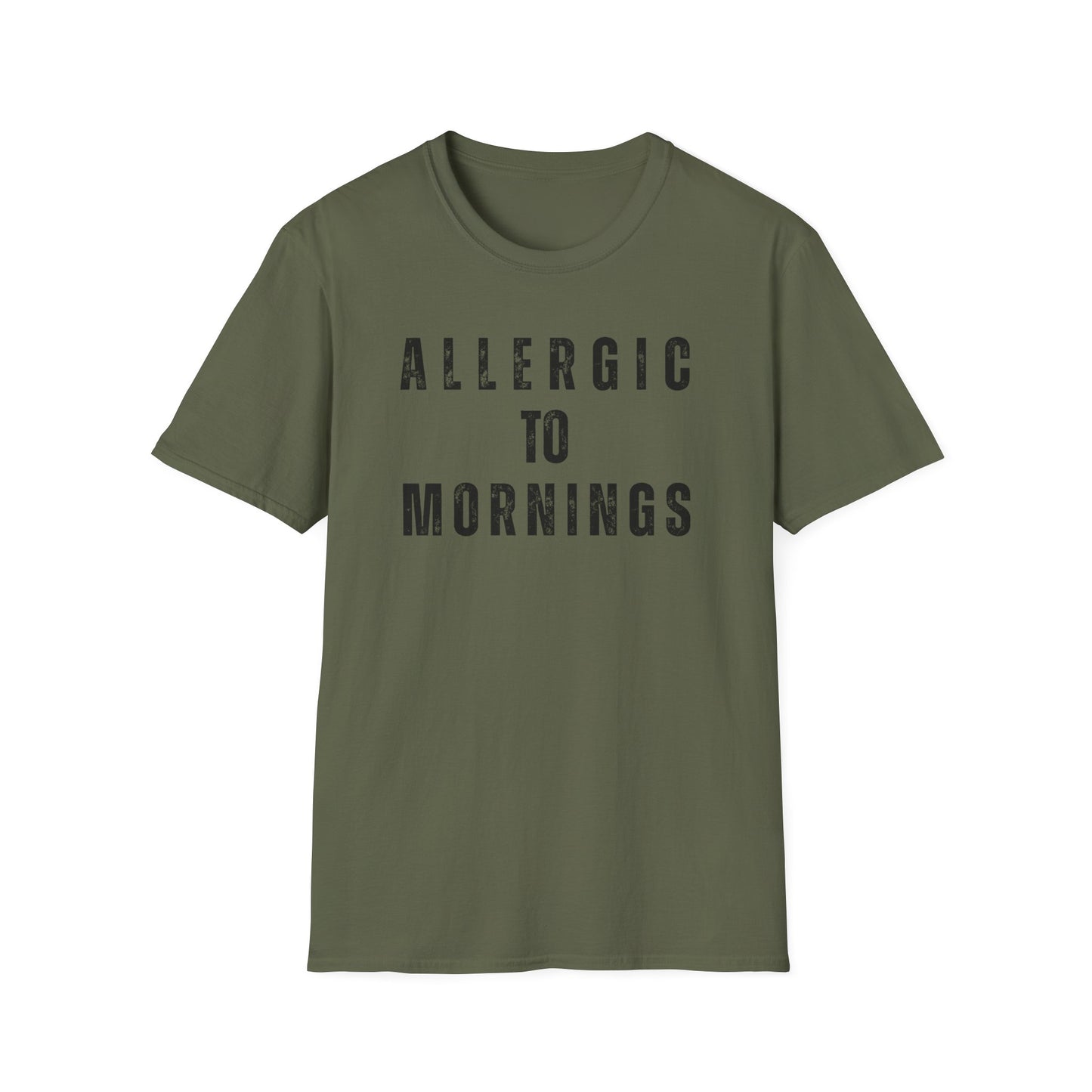 Allergic to Mornings Unisex Tee