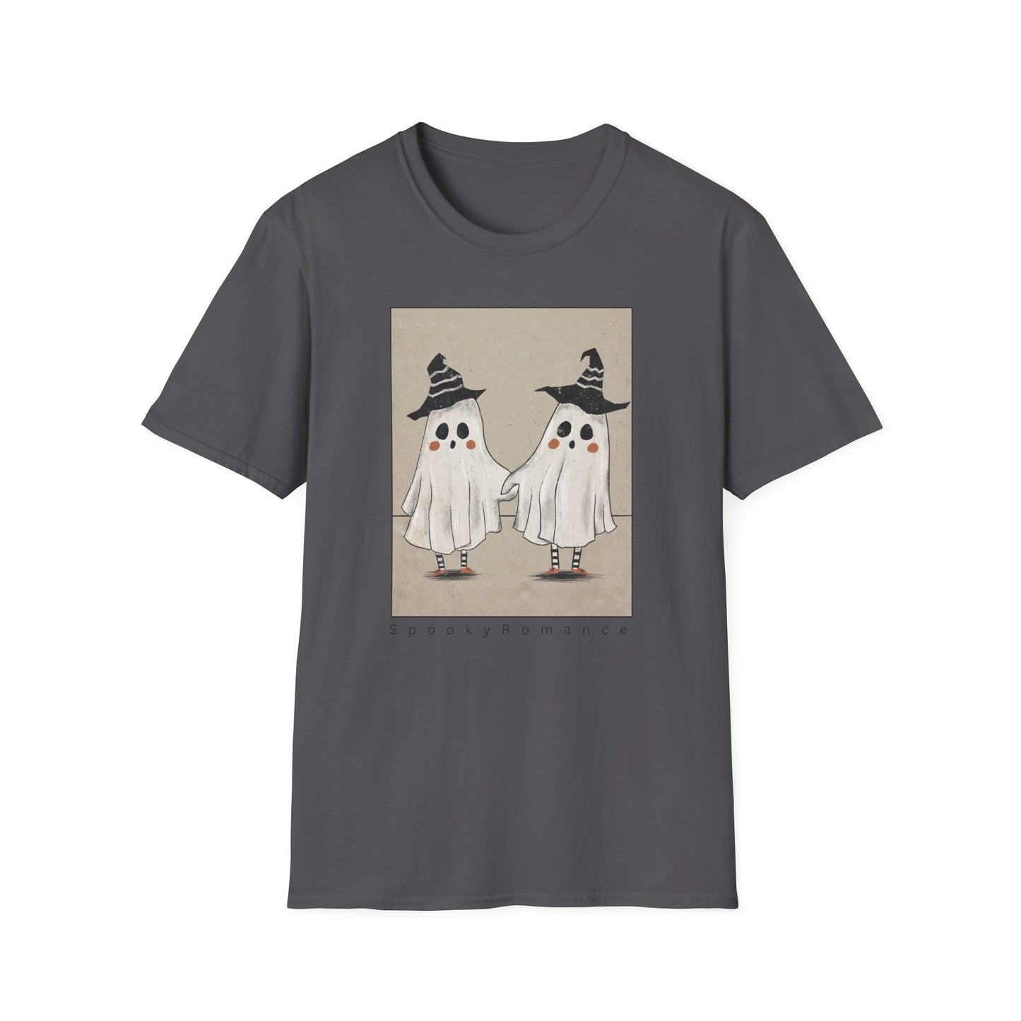Spooky Romance Ghosts Together Unisex T-Shirt,