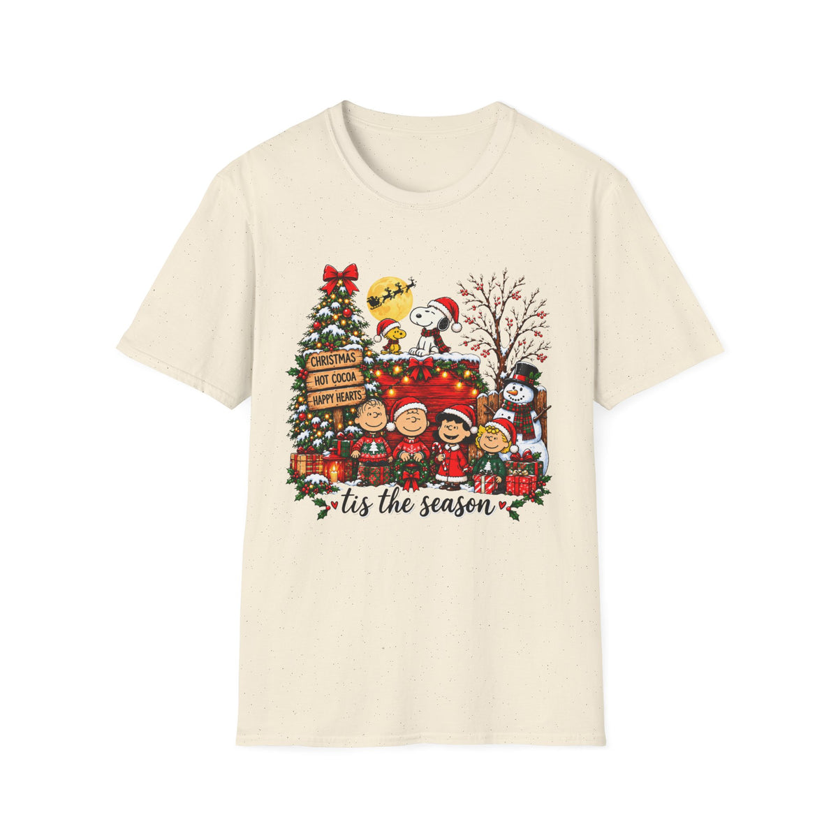 ’Tis the Season Christmas T-Shirt with Festive Holiday Characters