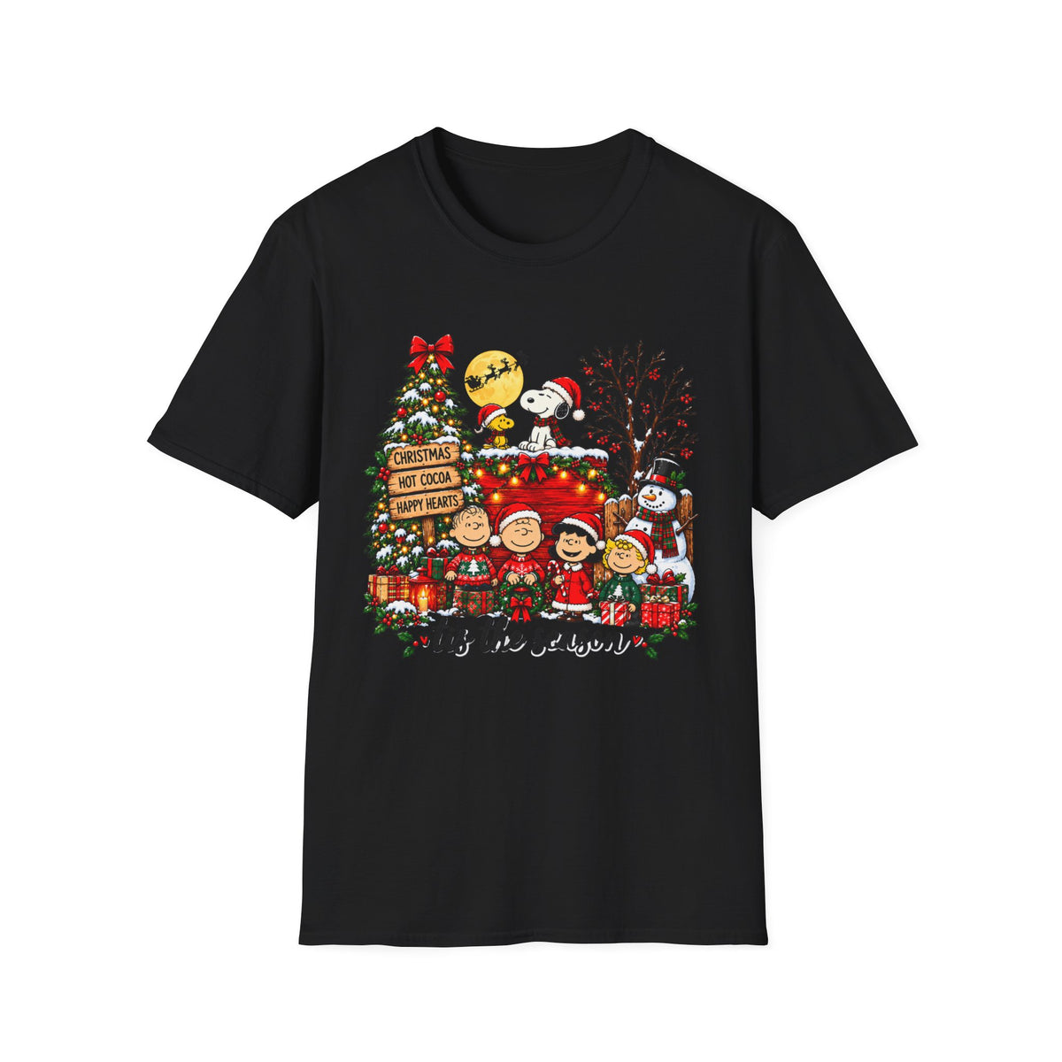 ’Tis the Season Christmas T-Shirt with Festive Holiday Characters