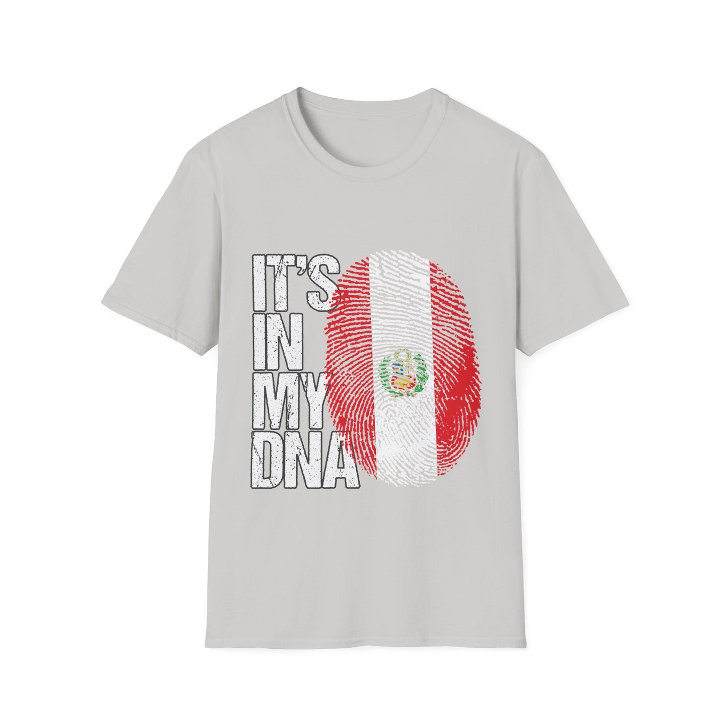 "It's In My DNA" Peru Flag Fingerprint Tee