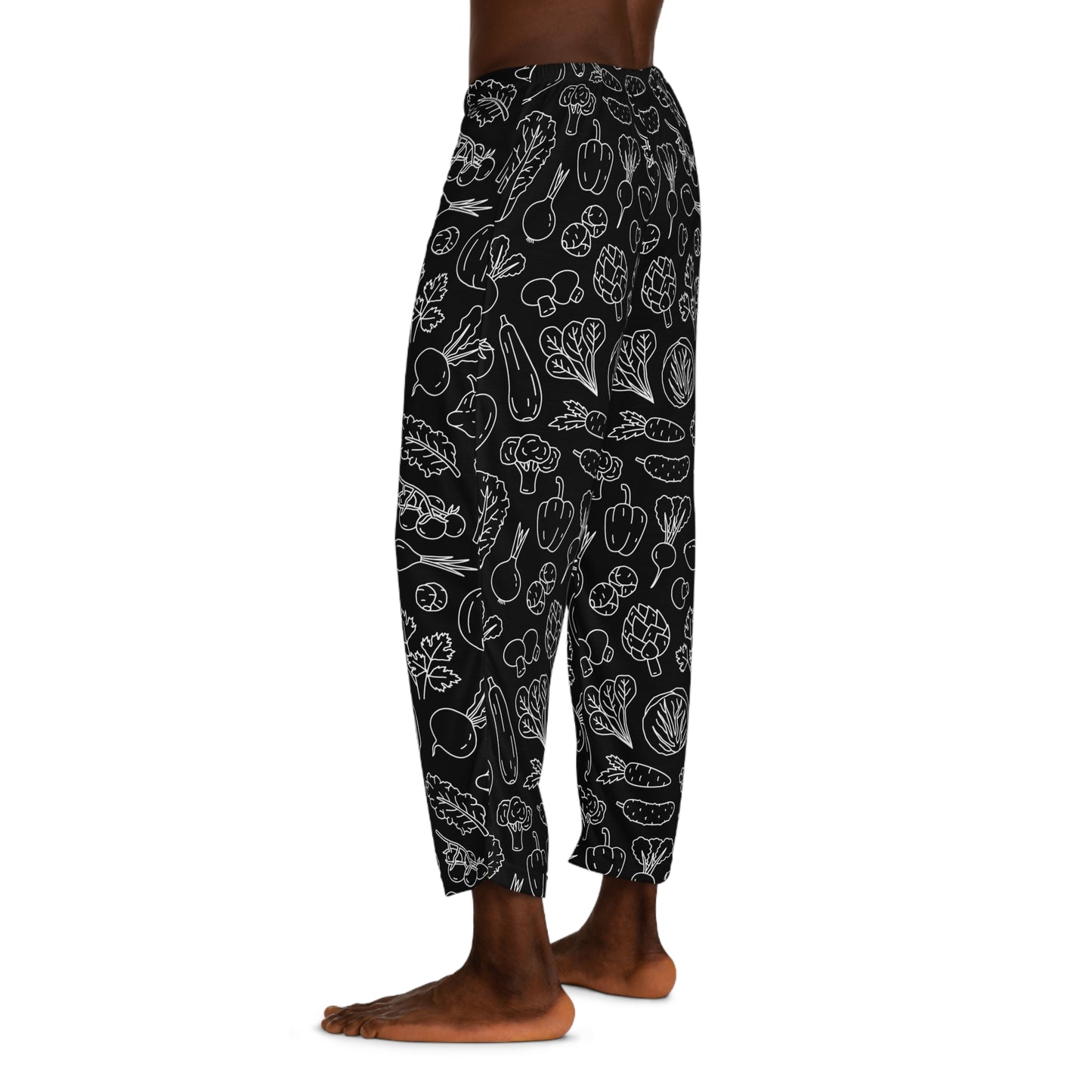 Comfy Veggies Print Pajama Pants