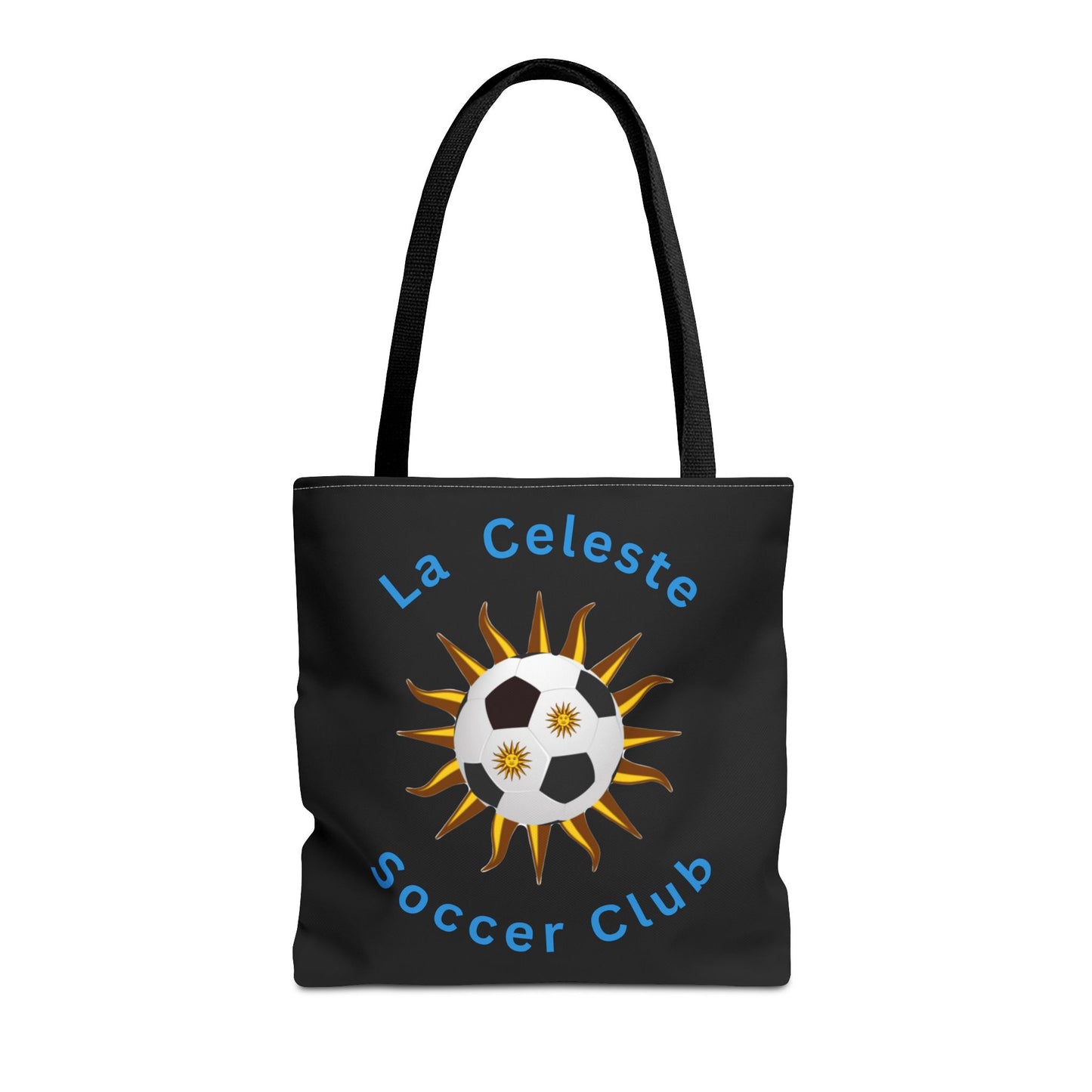La Celeste S.C. Black Tote Bag | Más que un club una Familia!