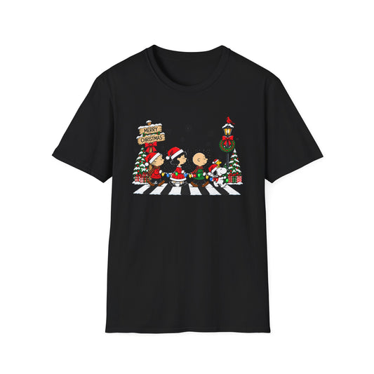 Christmas Beatles Abbey Road Graphic T-Shirt
