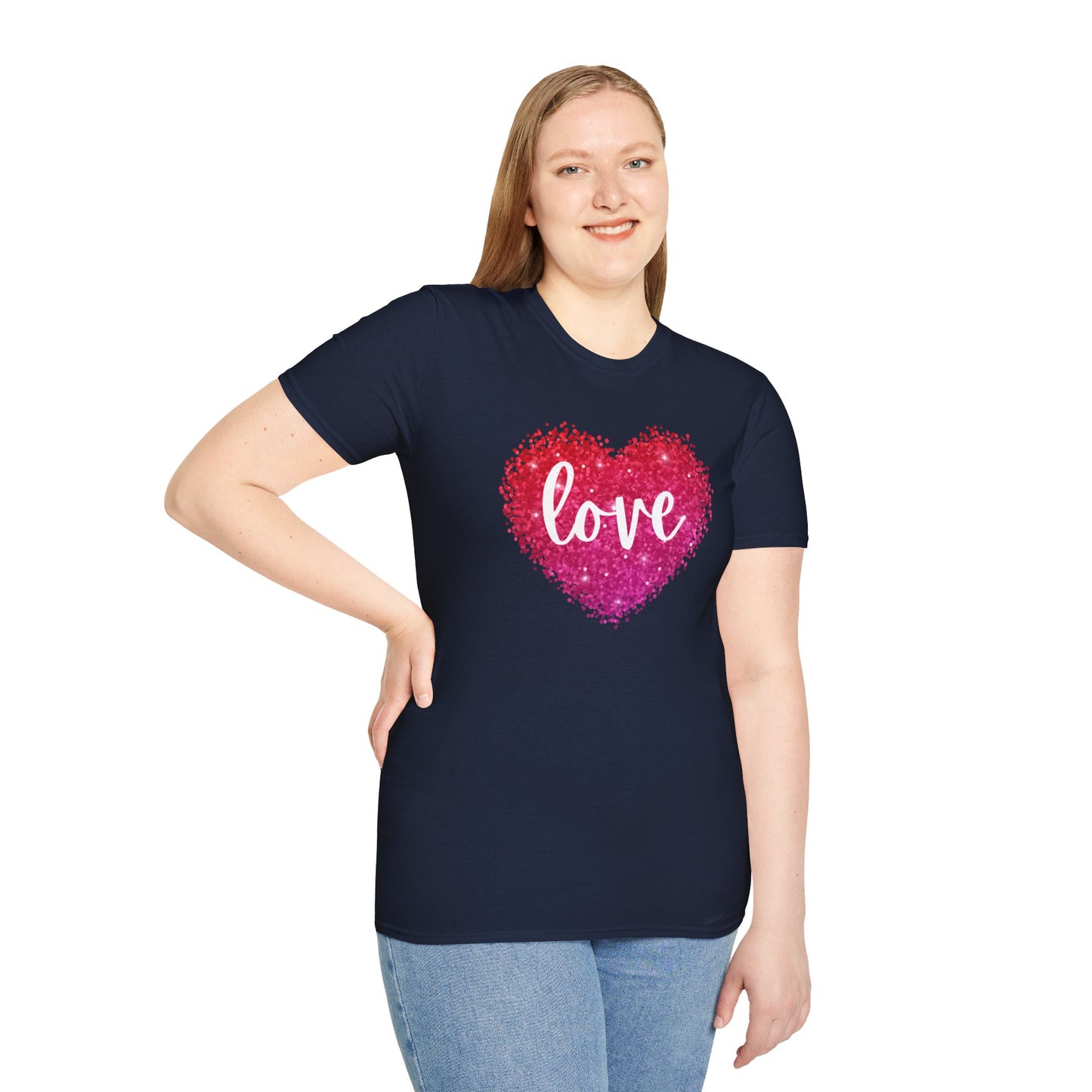 Sparkling Love Heart Graphic Tee