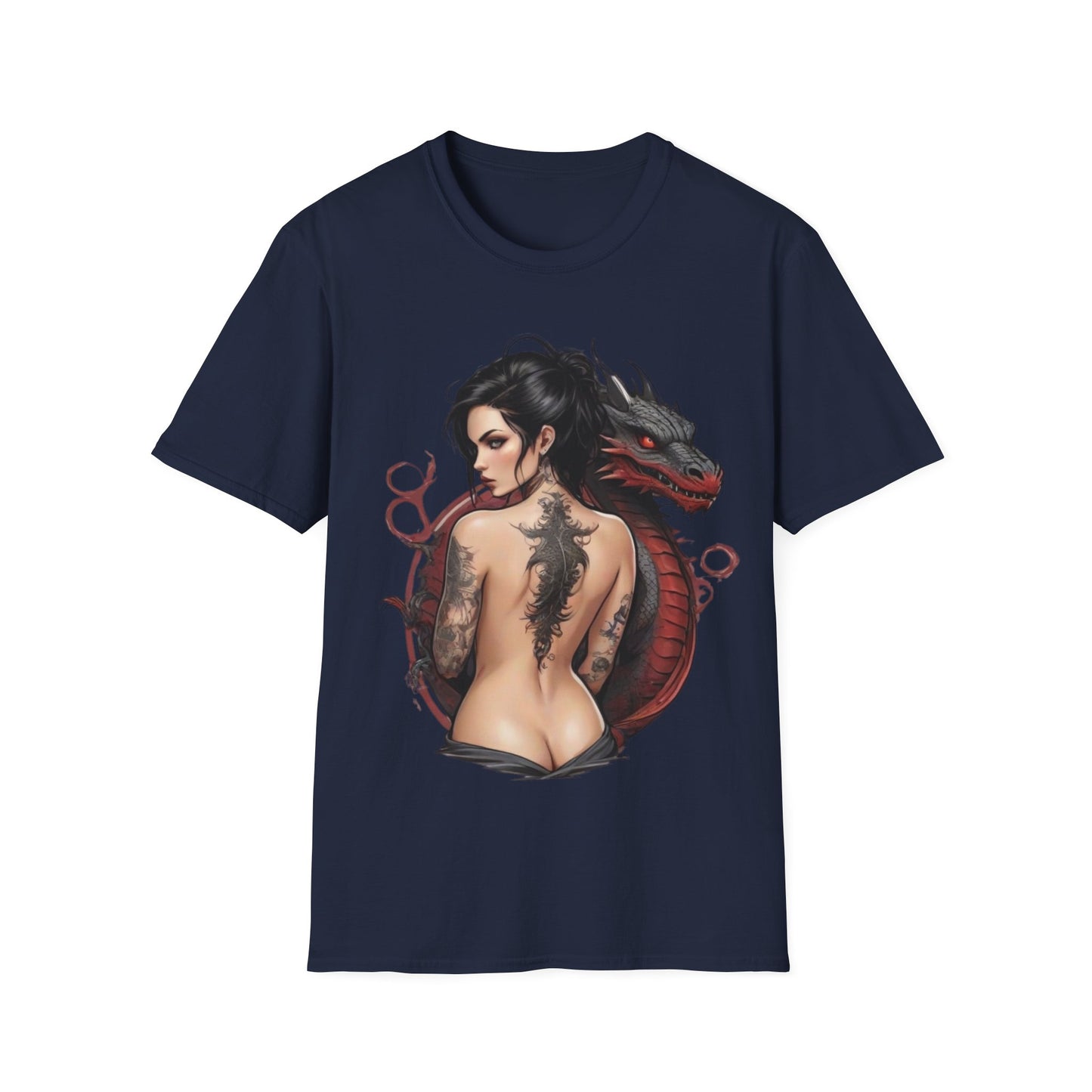 Mythical Bonds Dragon & Woman Unisex Tee