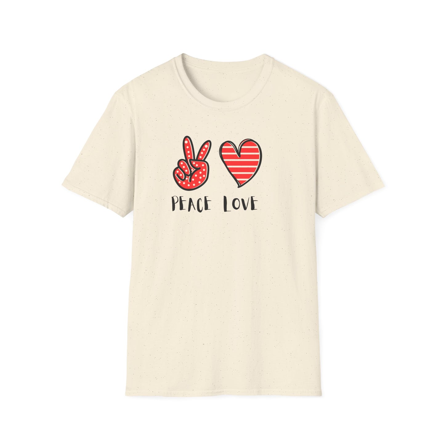Peace and Love Graphic Unisex T-Shirt