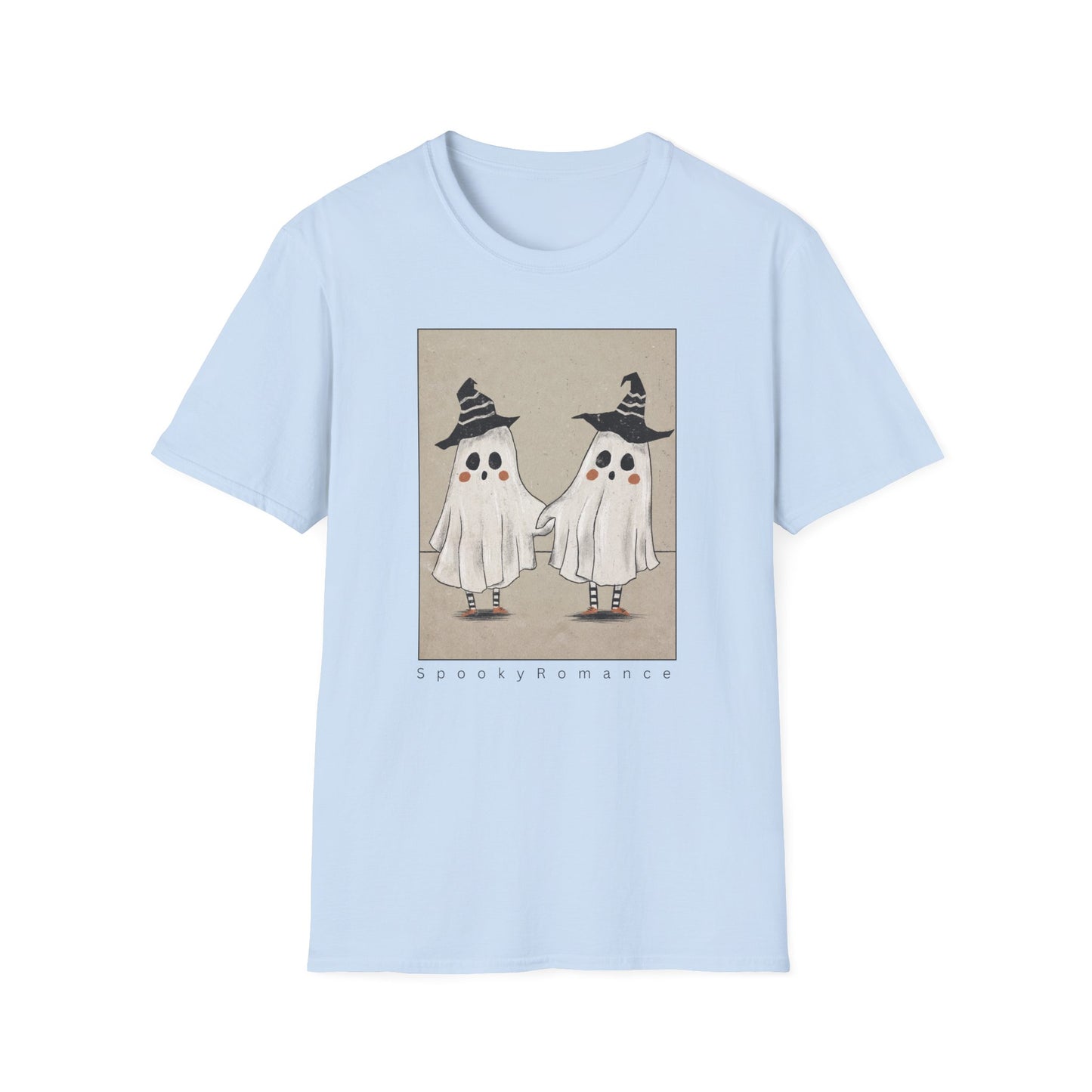 Spooky Romance Ghosts Together Unisex T-Shirt,