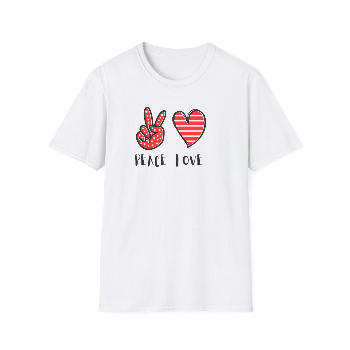 Peace and Love Graphic Unisex T-Shirt