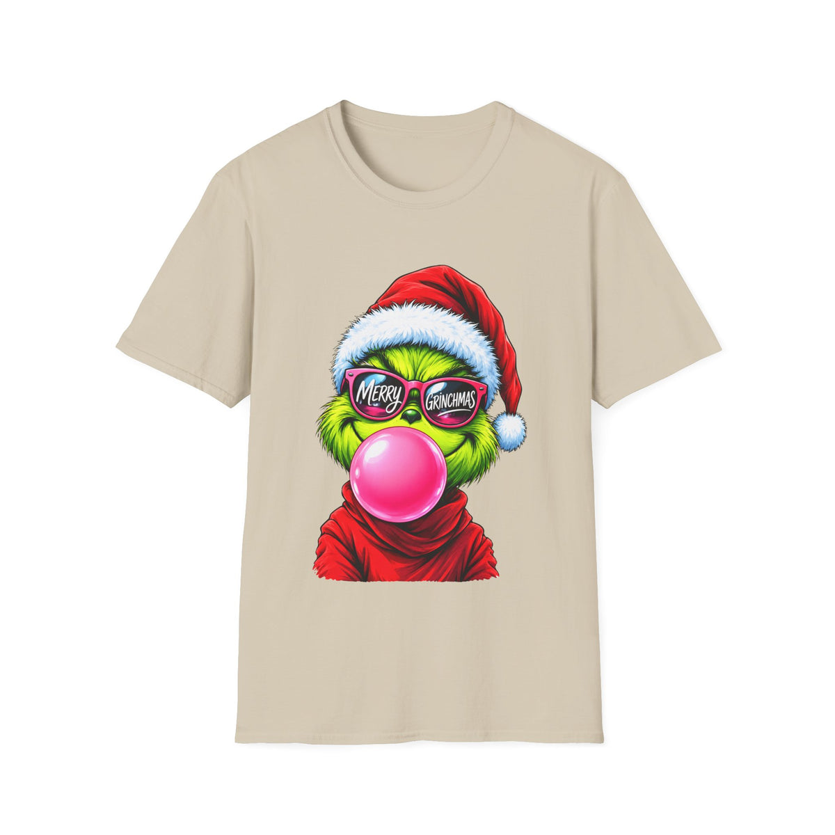 Merry Christmas Grinch Bubblegum Santa T-Shirt