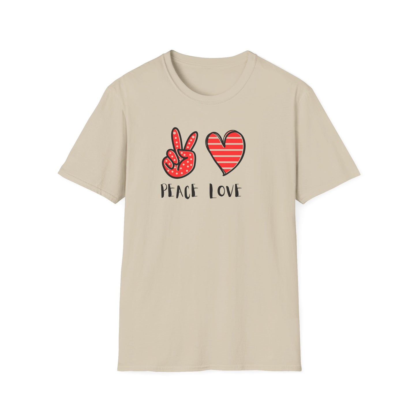 Peace and Love Graphic Unisex T-Shirt