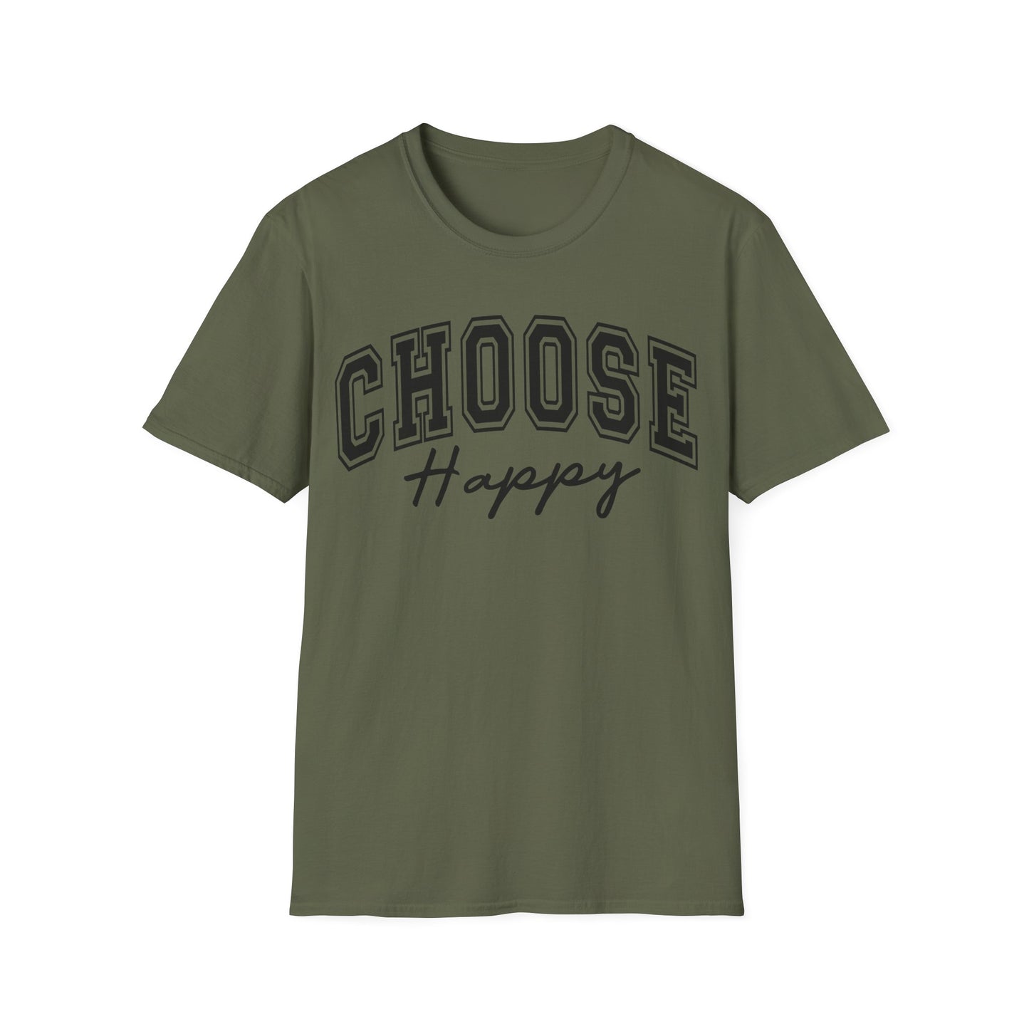 Choose Happy T-Shirt — Positive Message Graphic Tee