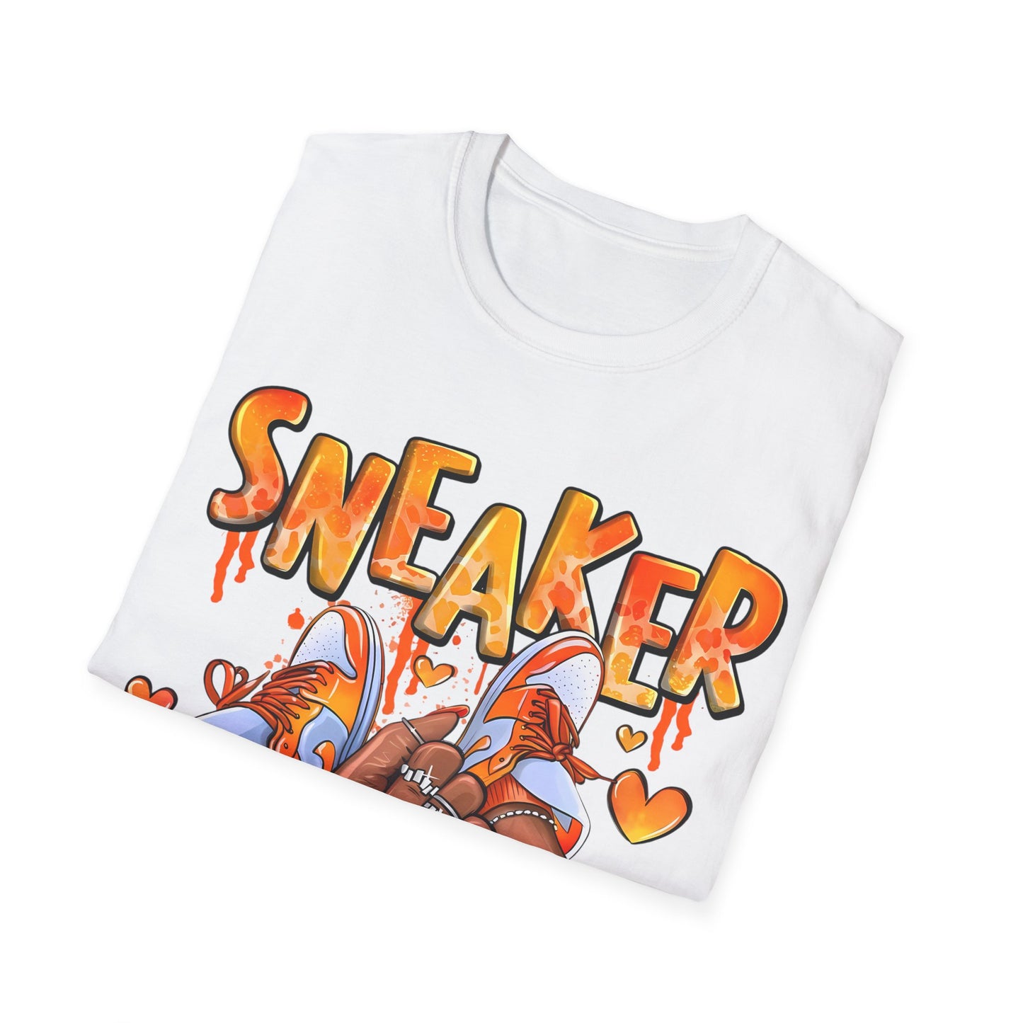 Sneaker Girl T-Shirt – Cute Orange Graphic Tee for Sneaker Lovers