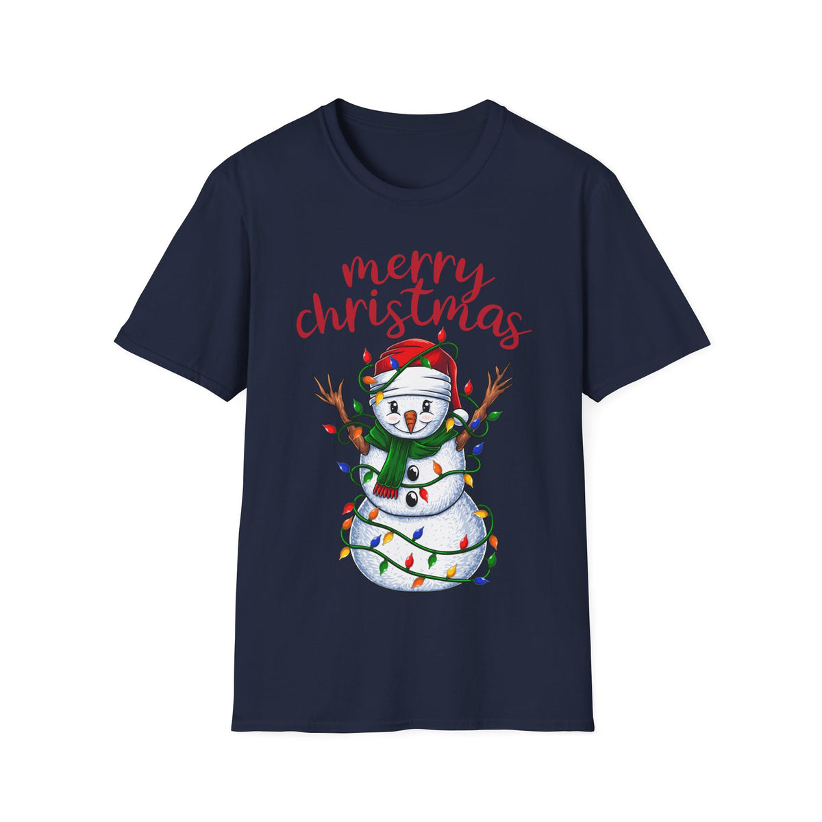 Merry Christmas Snowman Tee