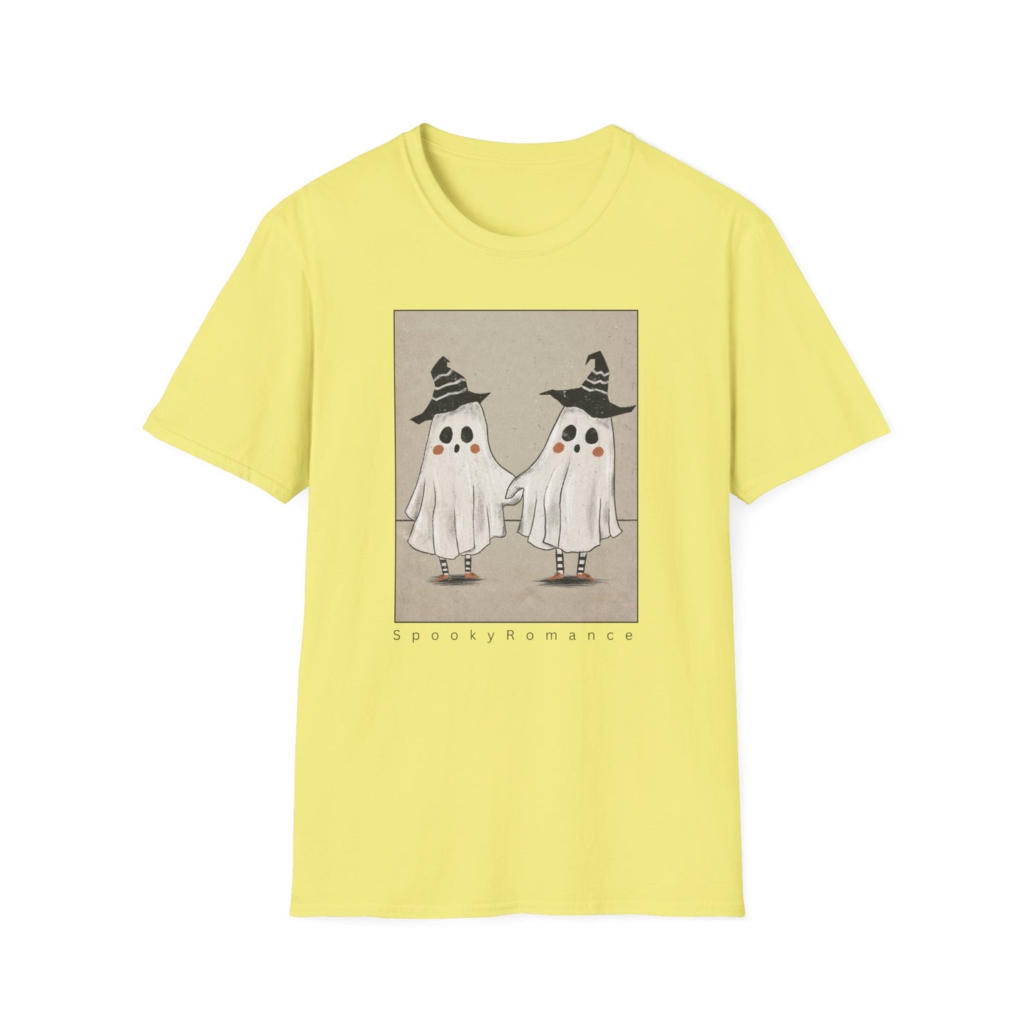 Spooky Romance Ghosts Together Unisex T-Shirt,