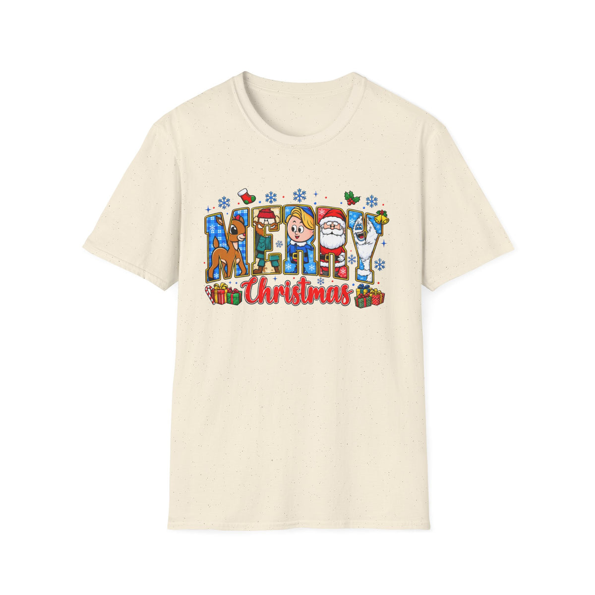 Merry Christmas Character Festive Holiday T-Shirt