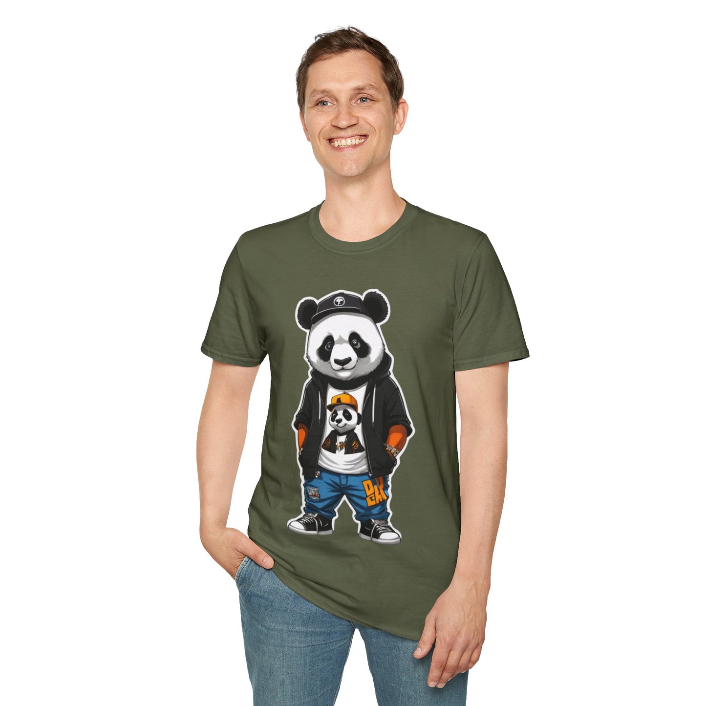 Panda Vibes Relaxed and Happy Unisex Tee