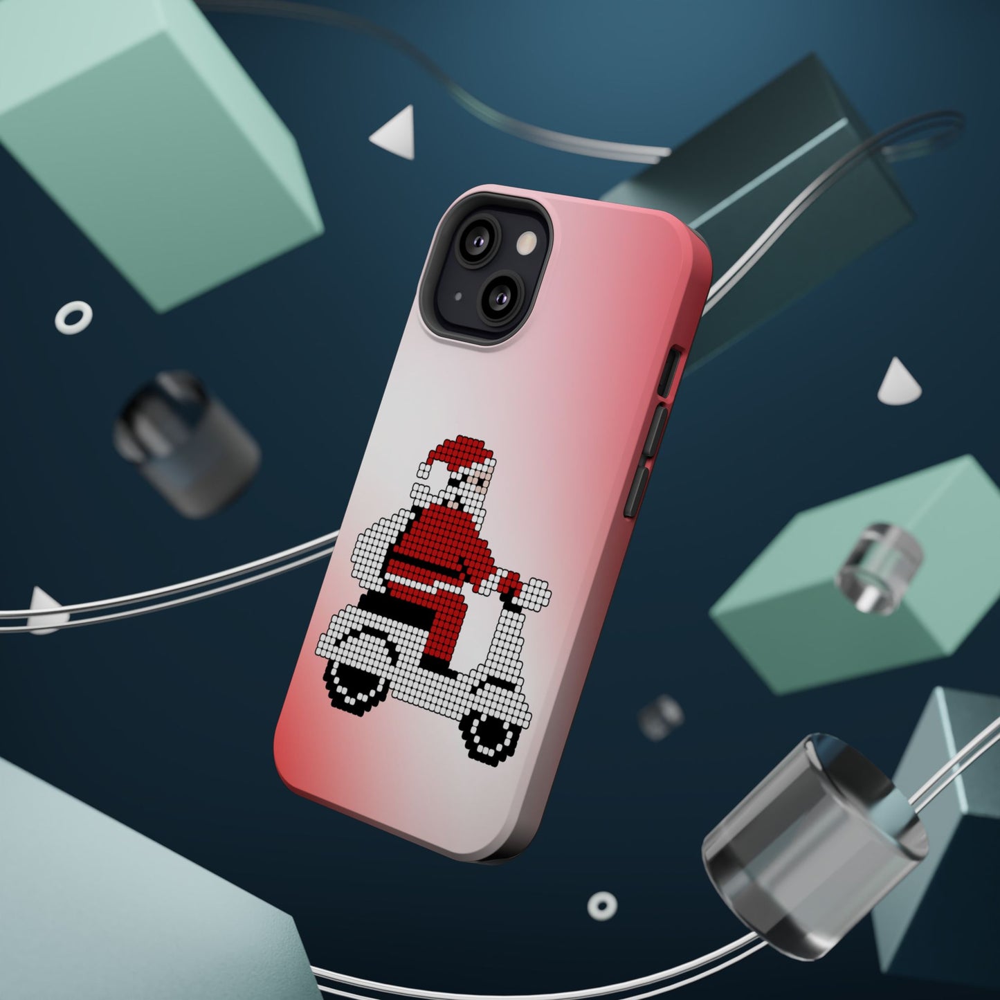 Sleighin' It: Santa's Motorcycle Journey Phone Case