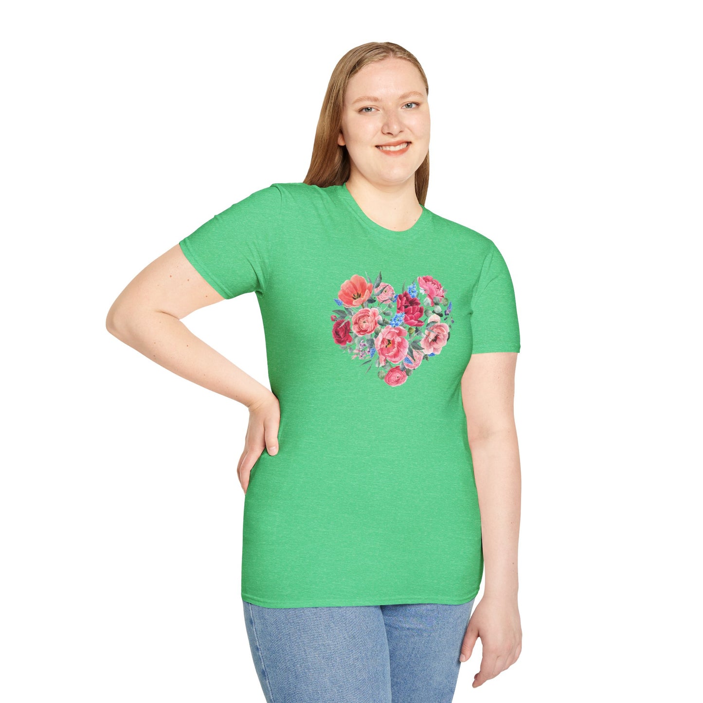 Floral Heart Nature's Love Graphic T-Shirt