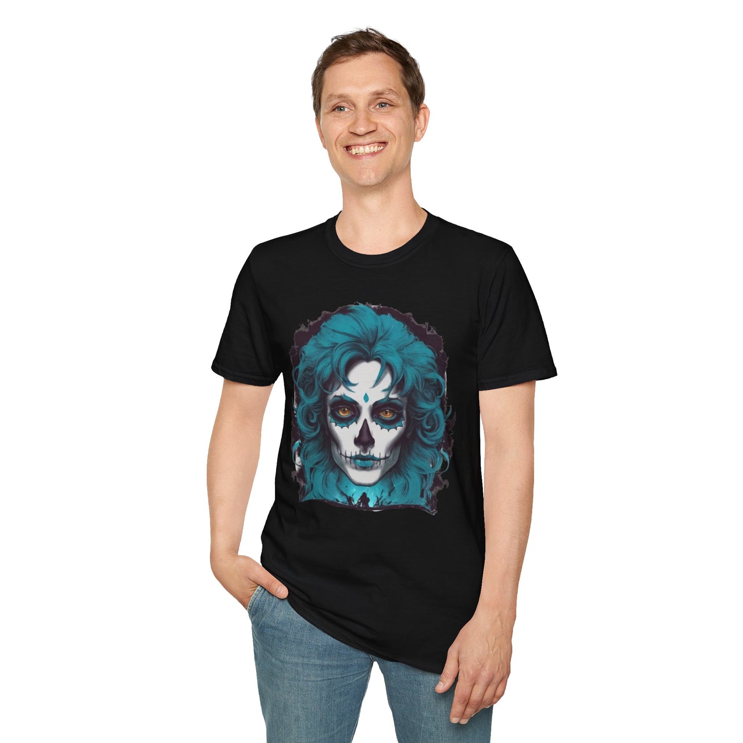 Day of the Dead Chic Skull Face Unisex Tee