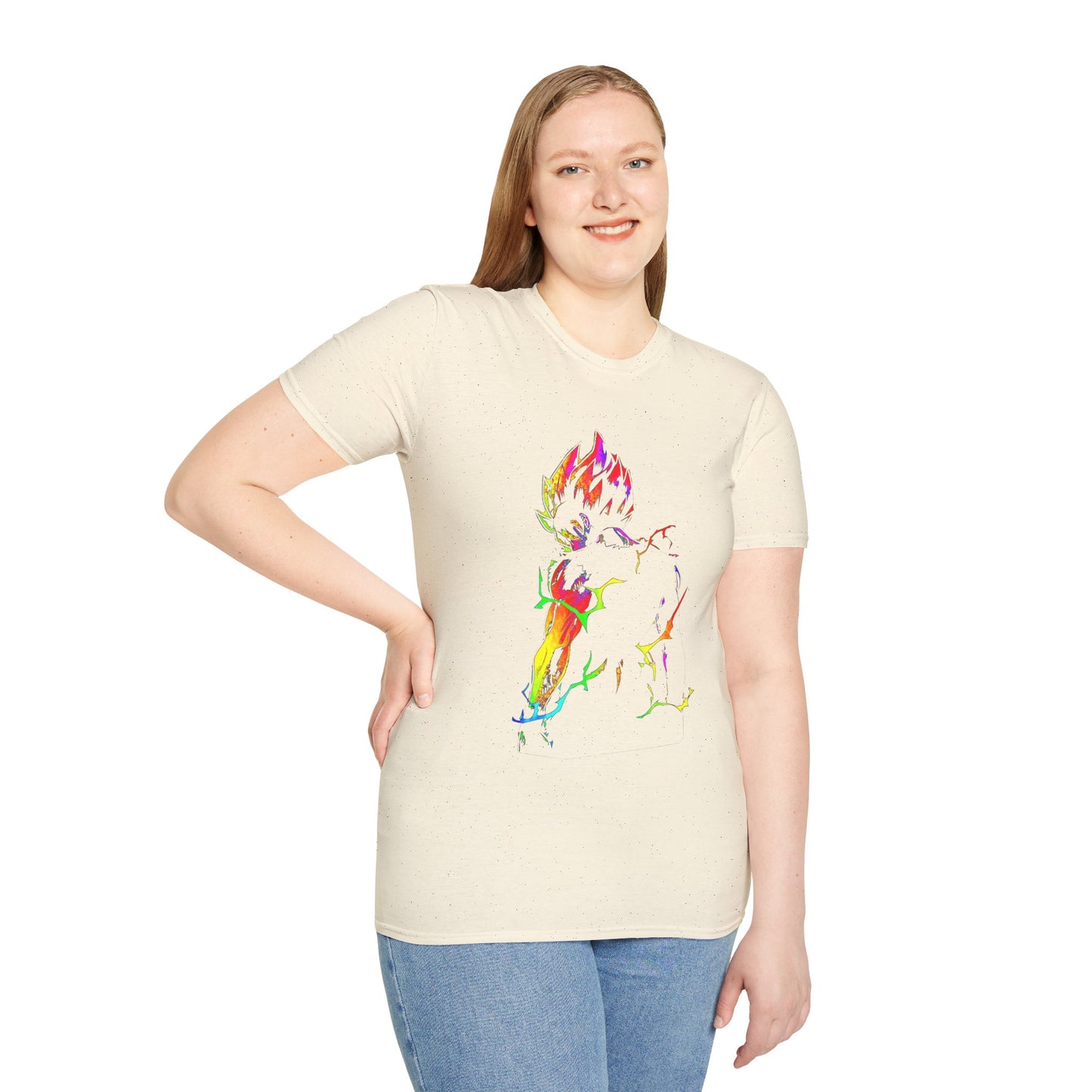 Colorful Anime Spirit Mode Unisex Softstyle T-Shirt - Perfect for Casual Wear & Gifts