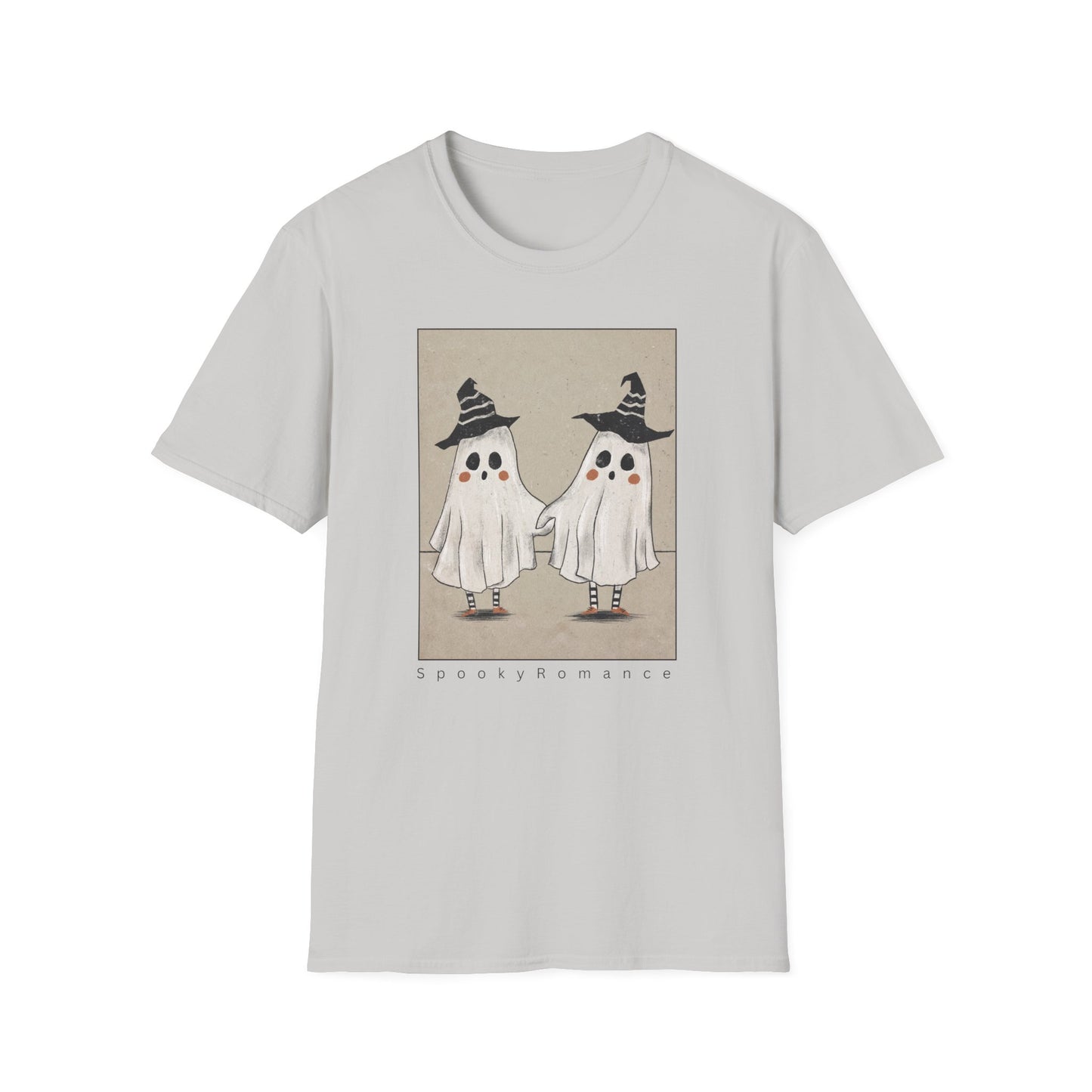 Spooky Romance Ghosts Together Unisex T-Shirt,