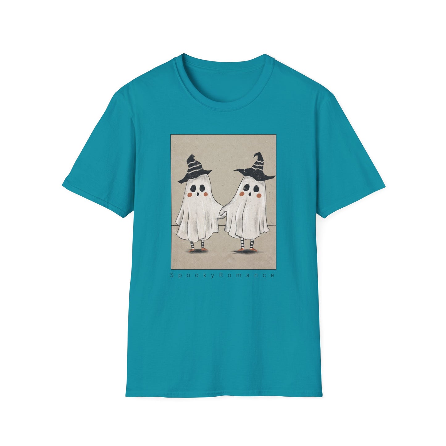 Spooky Romance Ghosts Together Unisex T-Shirt,