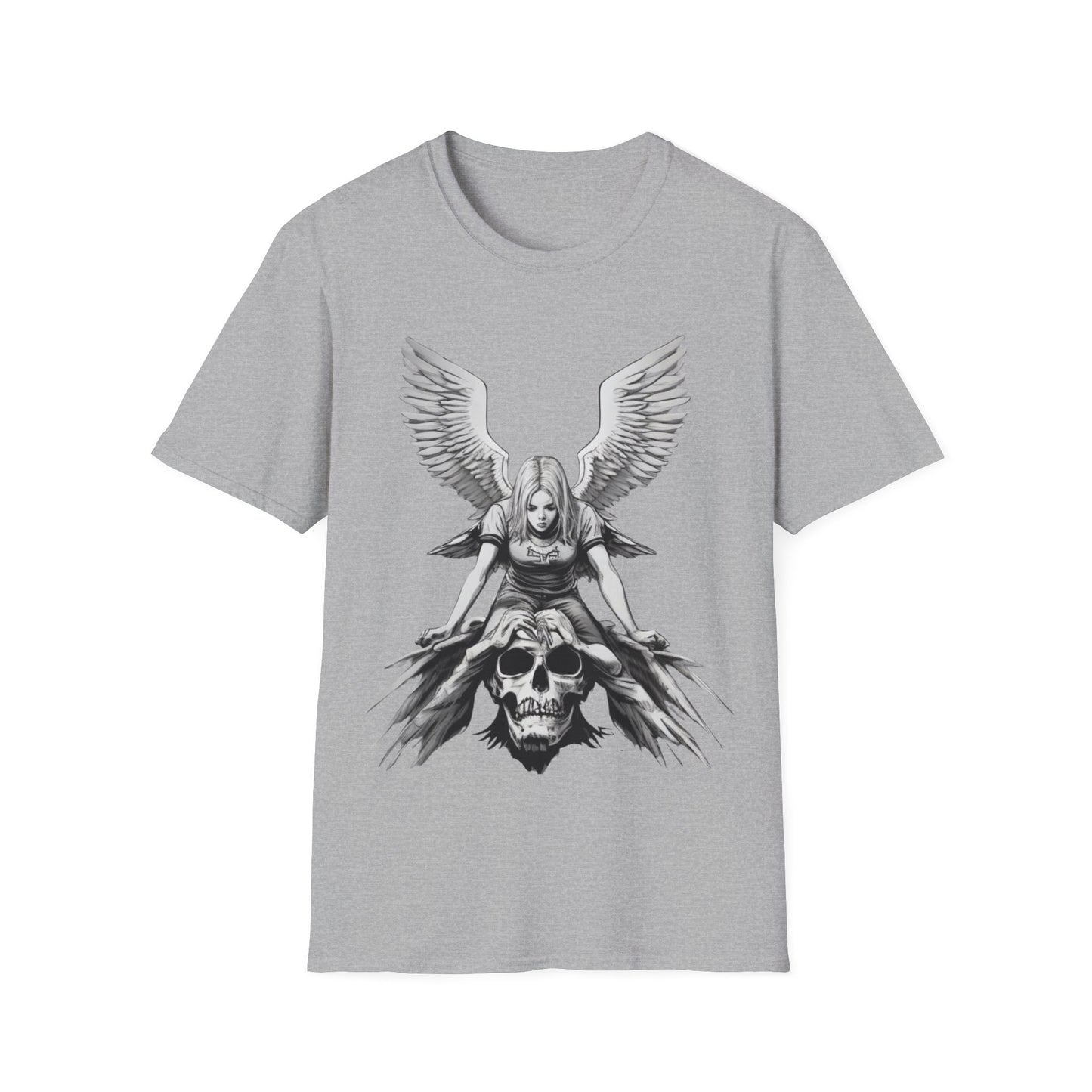 Angel & Demon Skull Graphic Unisex Tee