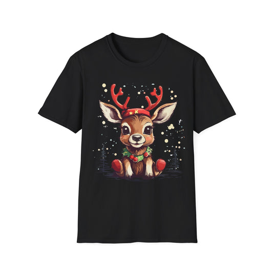 Cute Reindeer T-Shirt — Cute Christmas Deer Graphic Tee