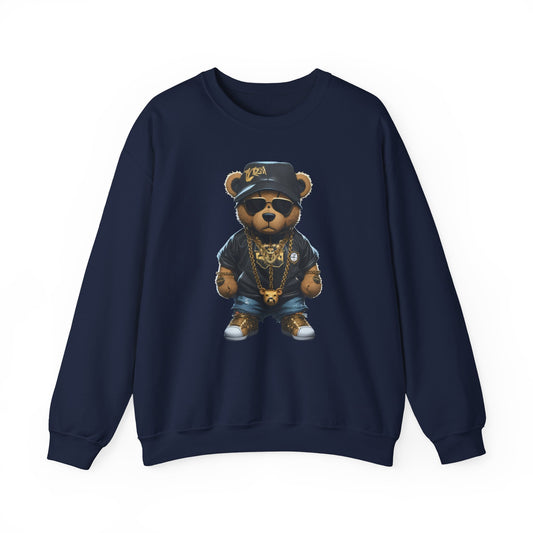 Blinged-Out Bear Graphic Sweatshirt