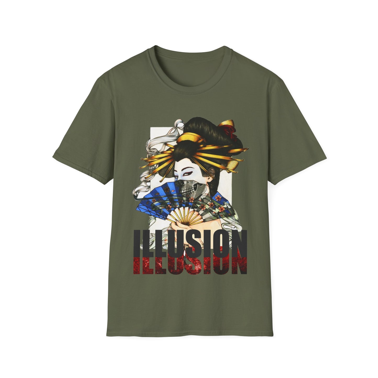 Illusion Geisha T-Shirt — Japanese Fan Art Tee