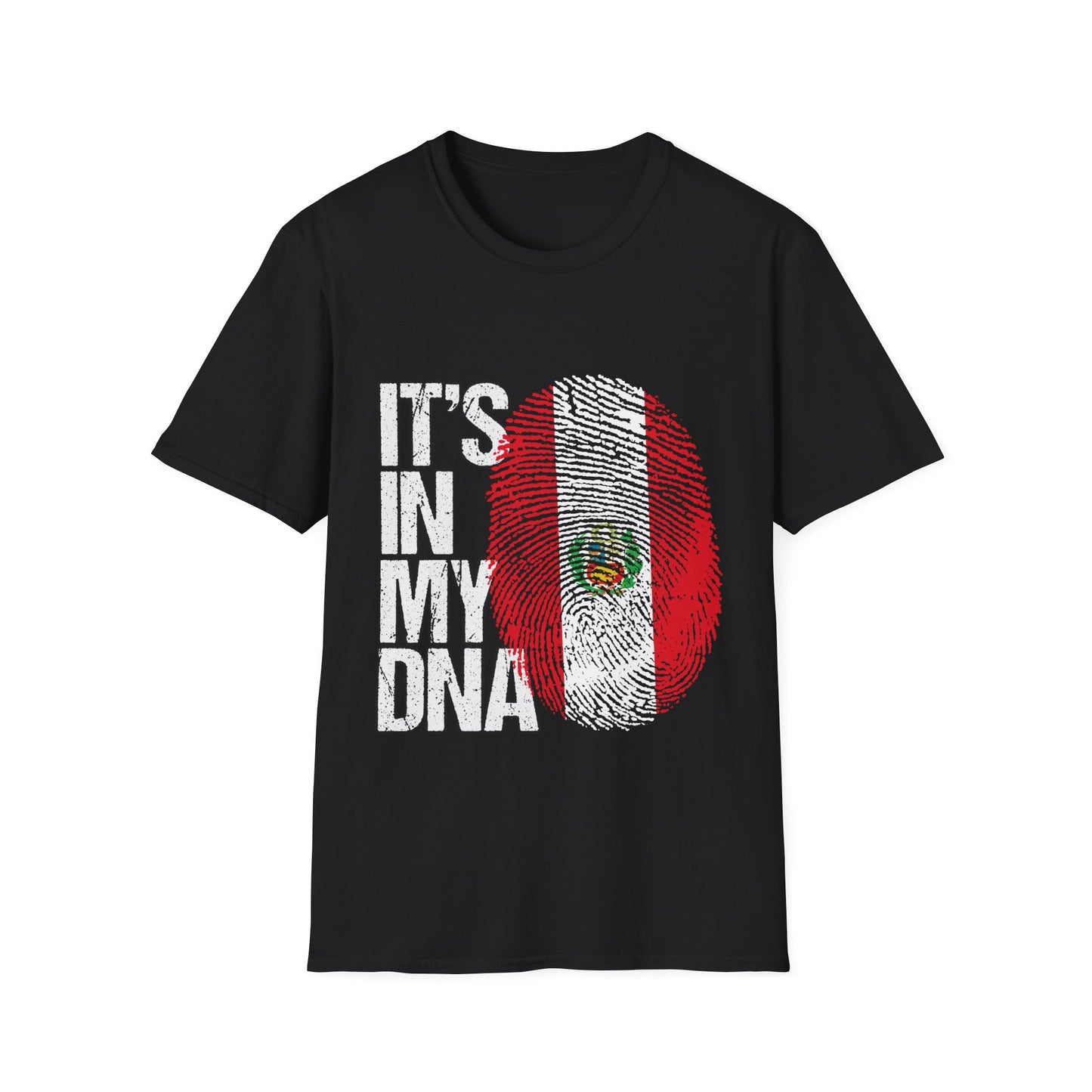 "It's In My DNA" Peru Flag Fingerprint Tee