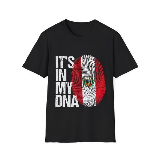 "It's In My DNA" Peru Flag Fingerprint Tee