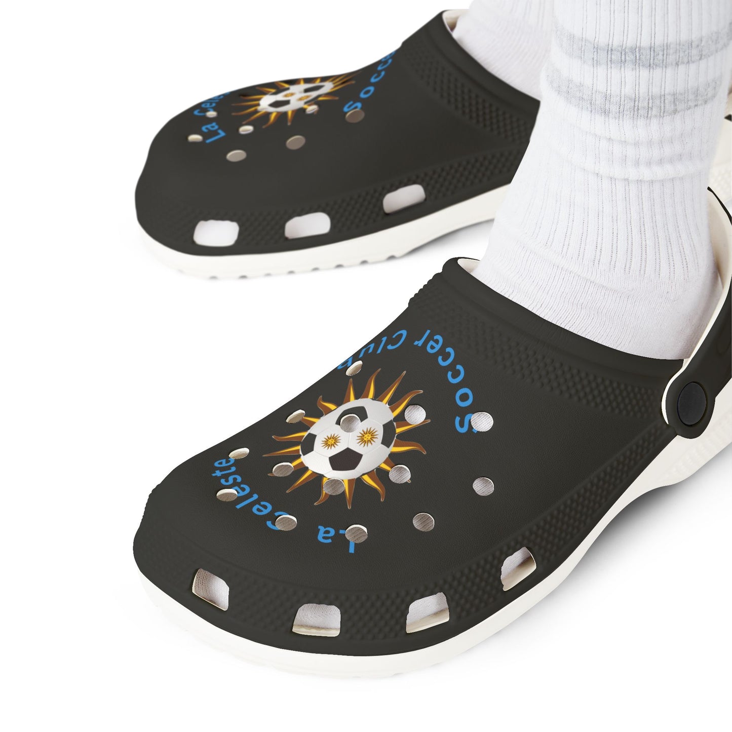 La Celeste S.C. Unisex  Shoes, Sporty Summer Sandals, Stylish Outdoor Footwear, Perfect for Soccer Practice