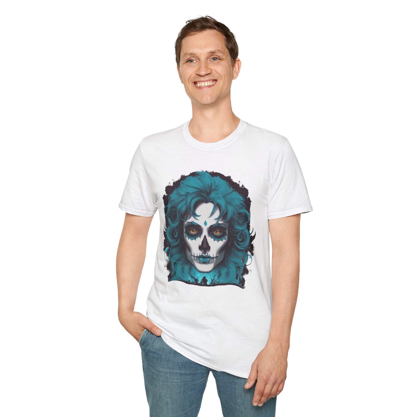 Day of the Dead Chic Skull Face Unisex Tee