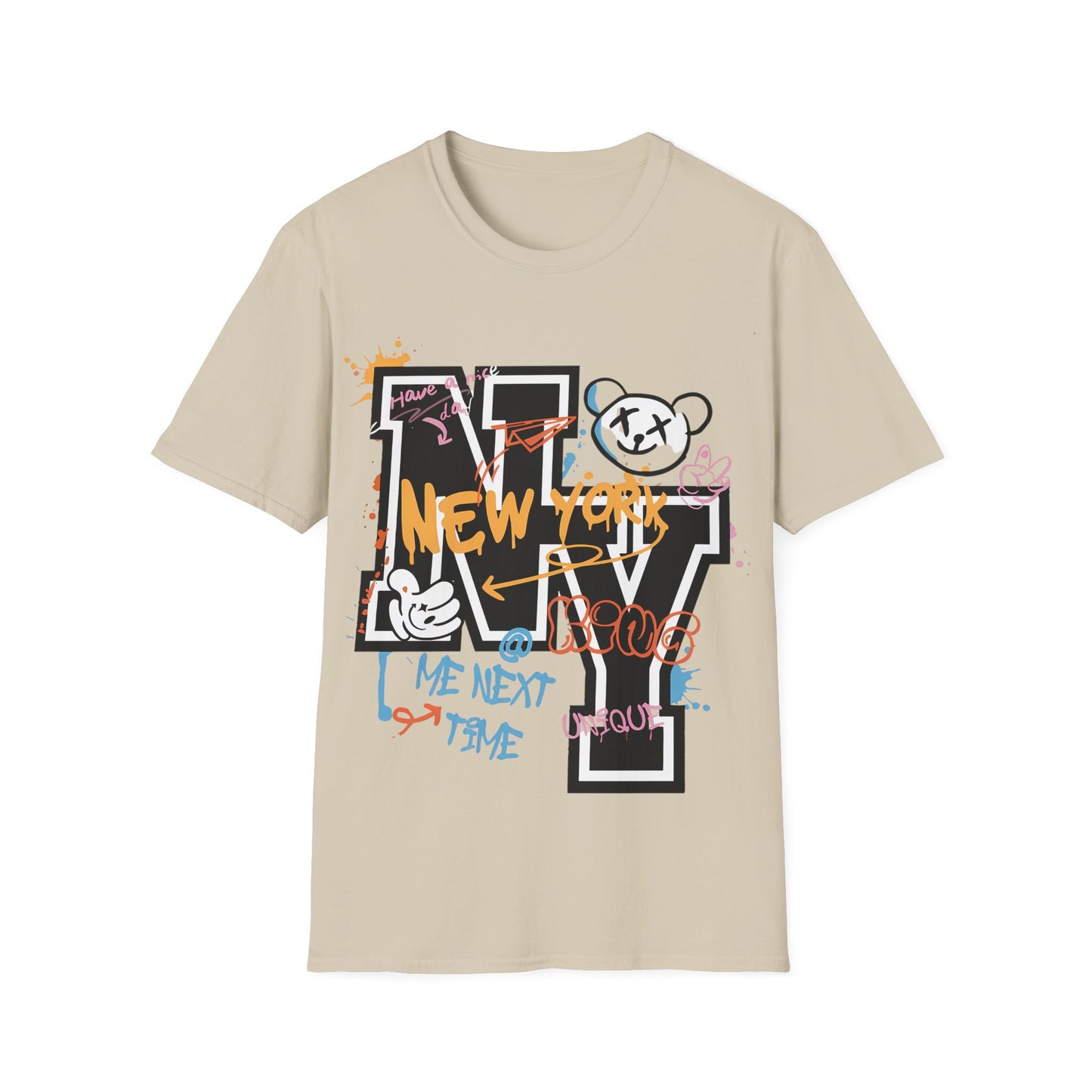 New York Graffiti NY Letter T-Shirt — Urban Street Art Tee