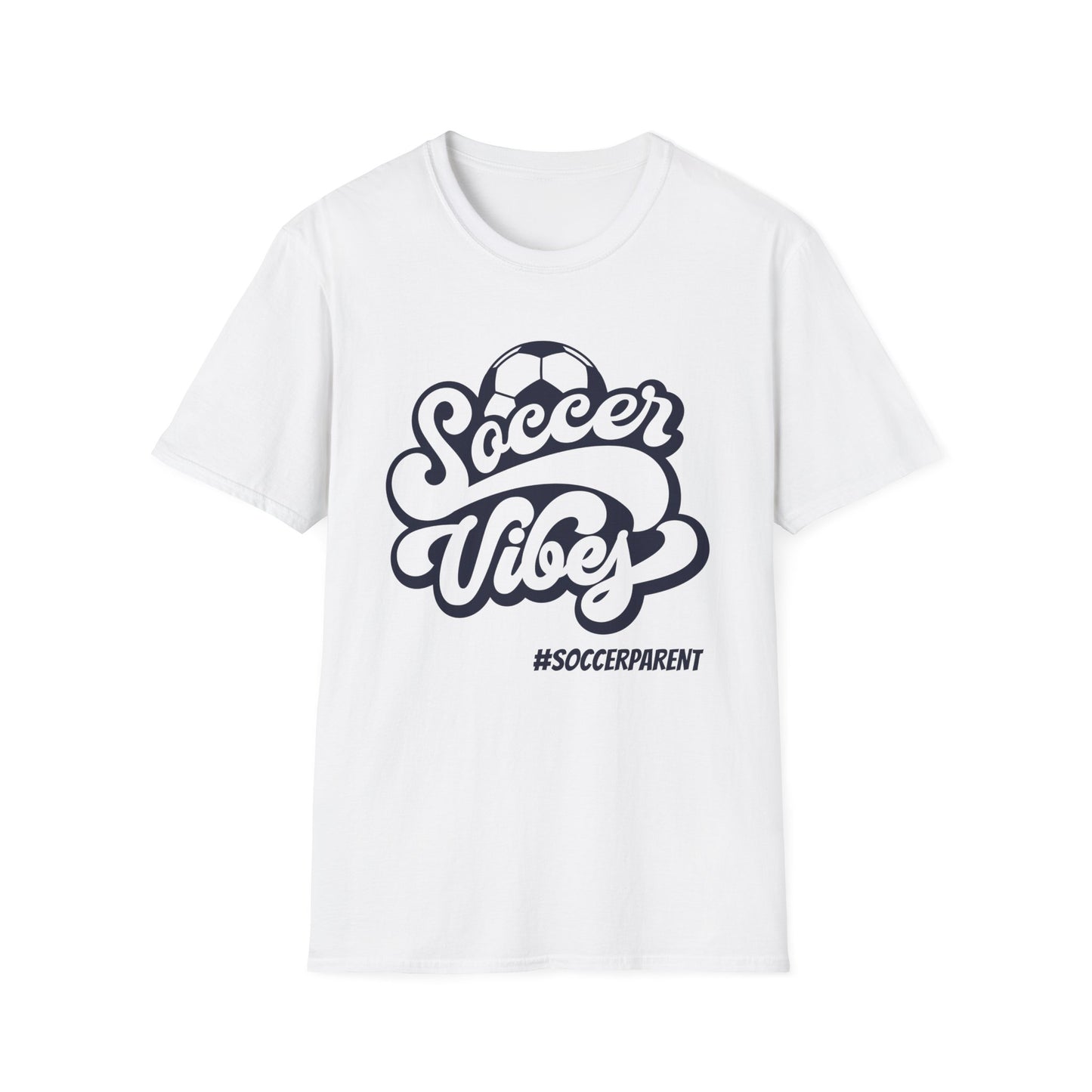 Soccer Vibes Unisex Softstyle T-Shirt for Soccer Parents