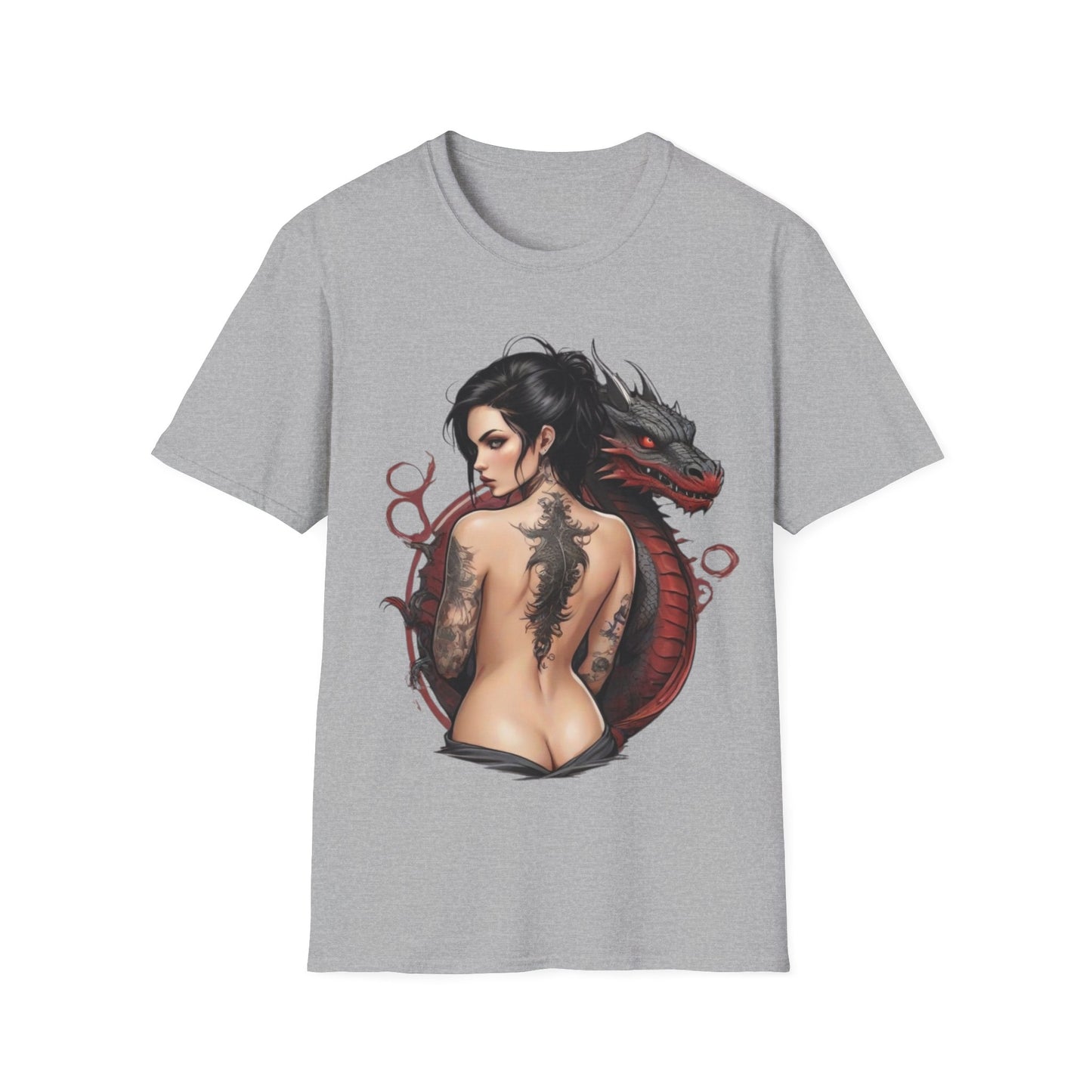 Mythical Bonds Dragon & Woman Unisex Tee