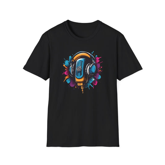 Mic & Headphones Graphic Unisex T-Shirt