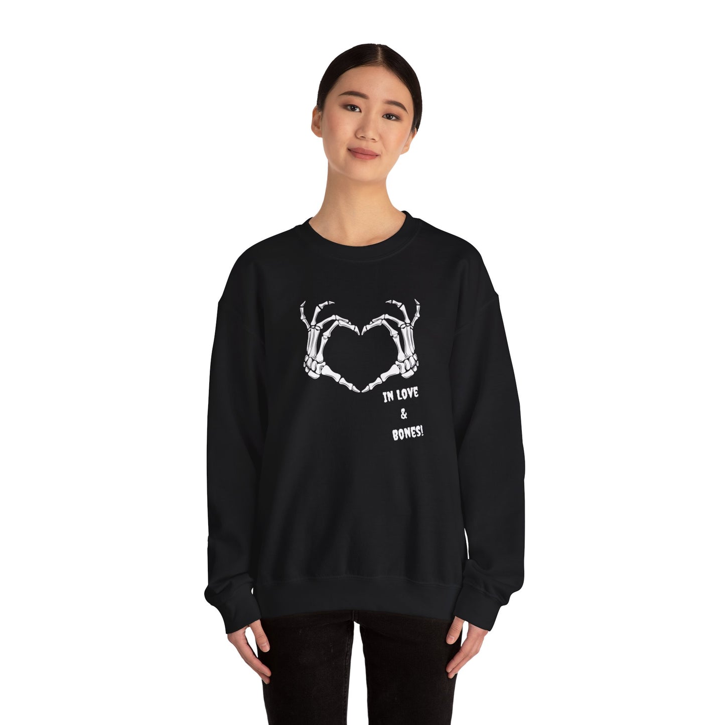 Spooky Love: Skeleton Heart Sweatshirt