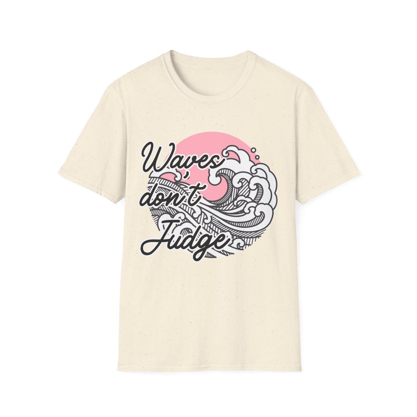Waves Don't Judge Unisex Softstyle T-Shirt - Relaxed Summer Vibe Tee