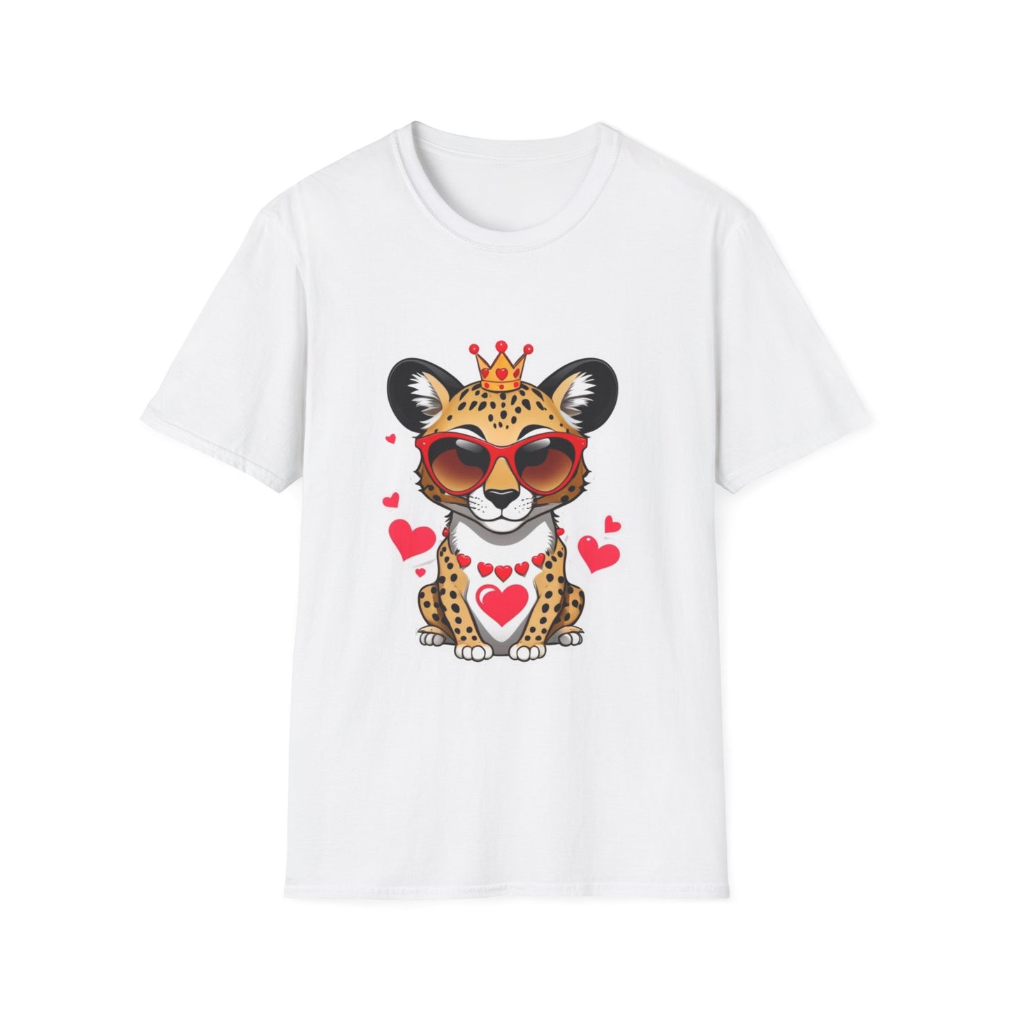 Stylin' Cheetah Sunglasses & Heart Vibes Tee