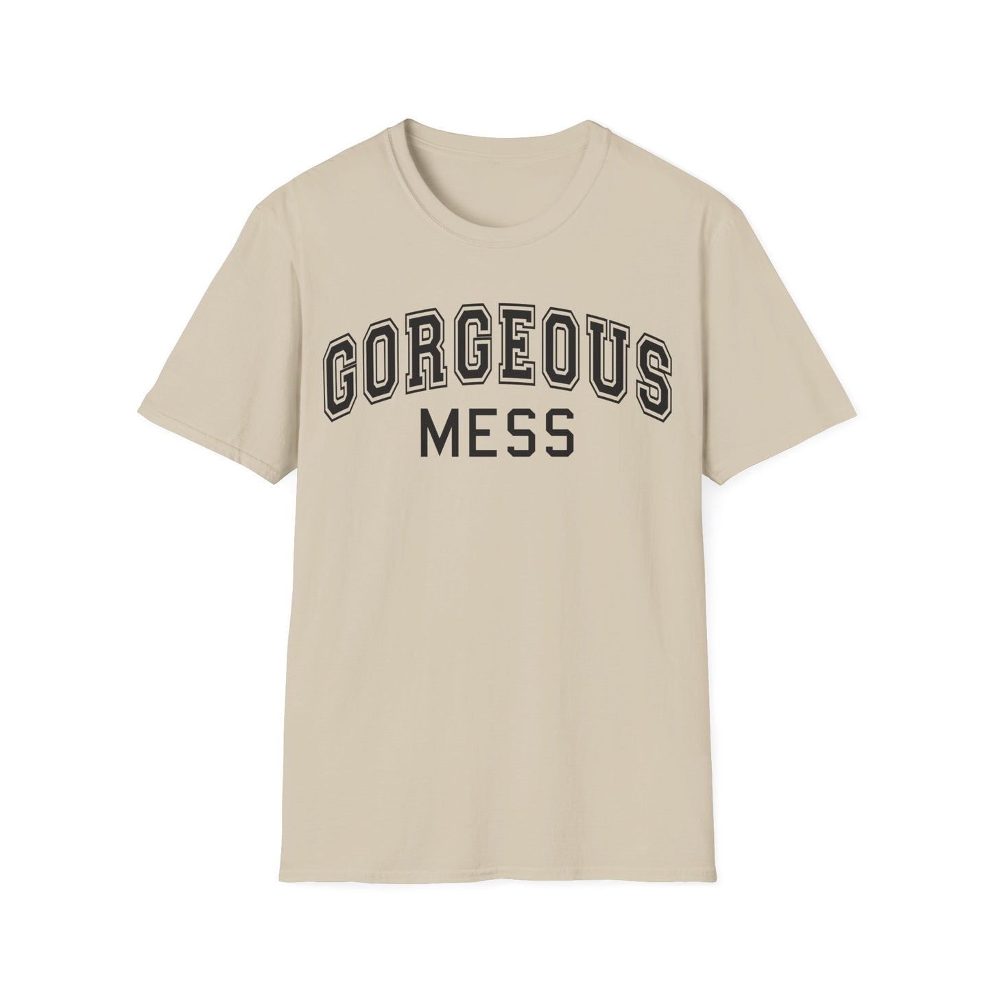 Gorgeous Mess Tee — Graphic Casual Statement T-Shirt
