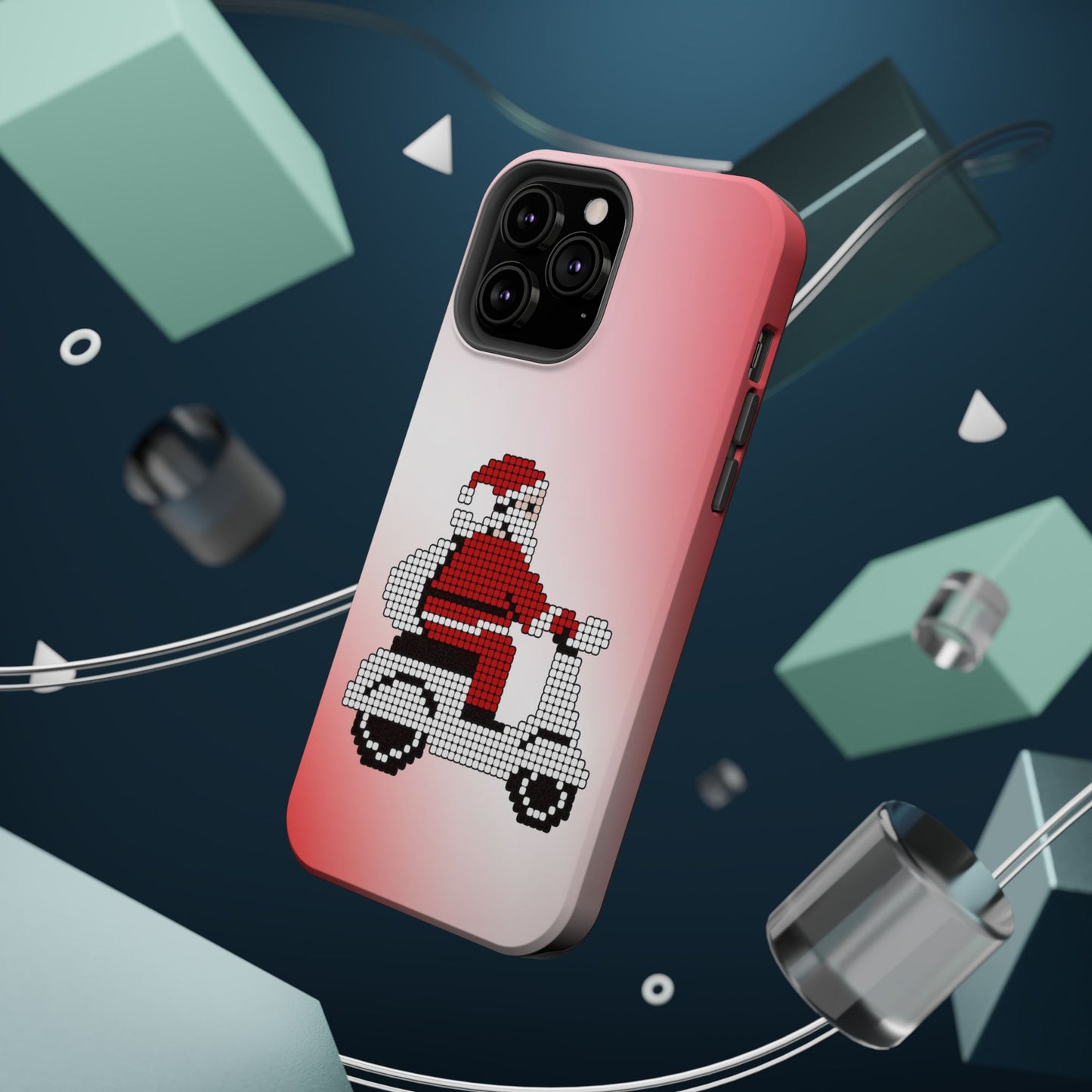 Sleighin' It: Santa's Motorcycle Journey Phone Case